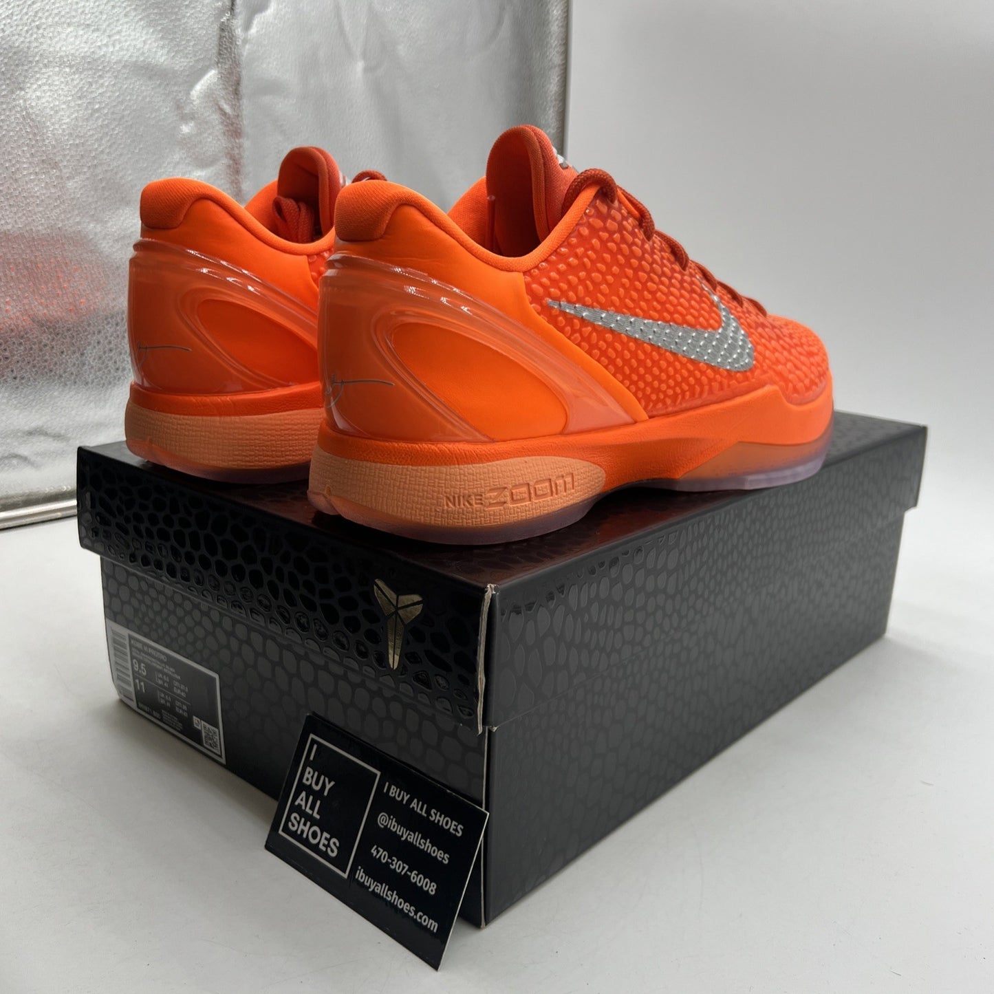 Size 9.5 - Nike Zoom Kobe 6 Protro Total Orange (IH1871-800)