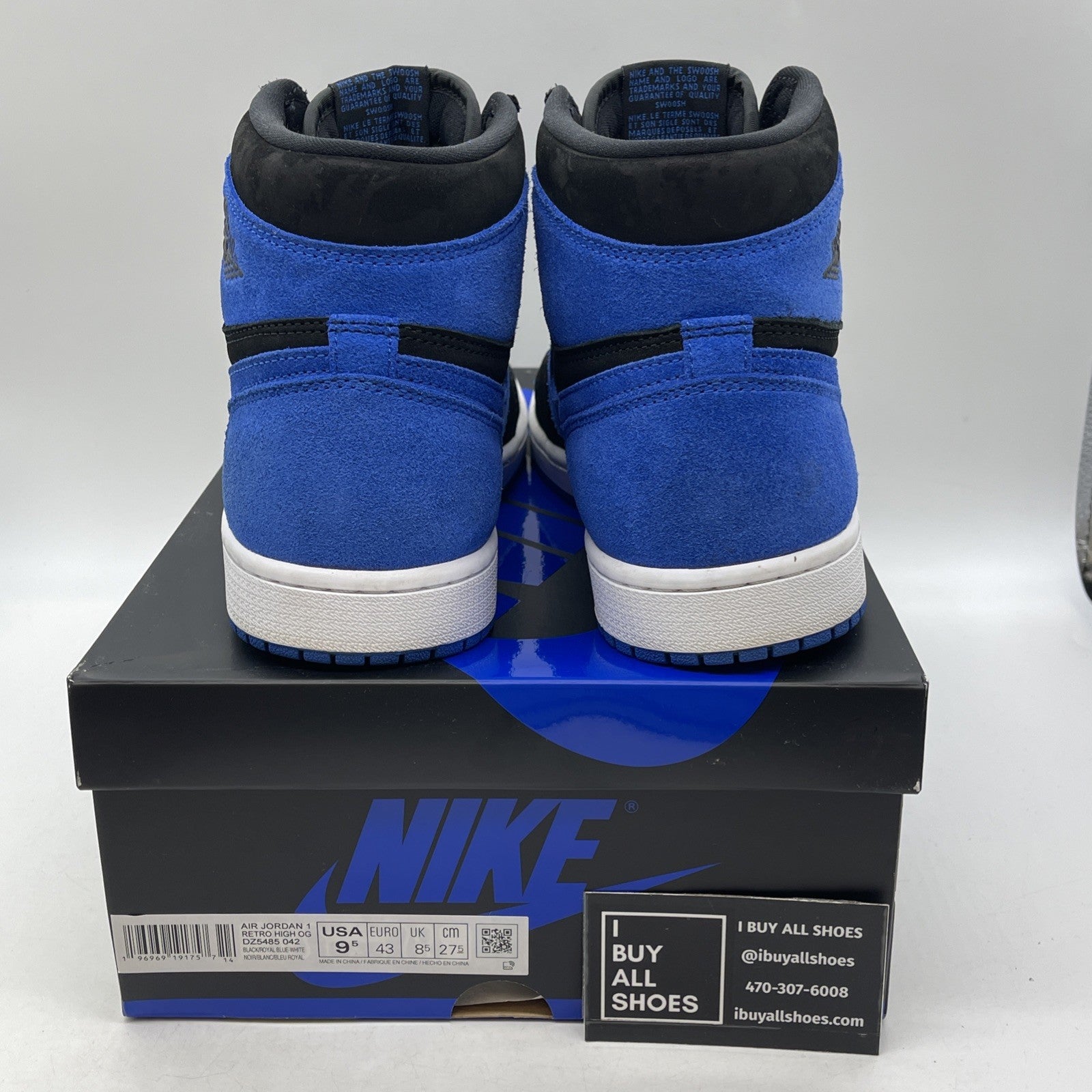 Size 9.5 - Air Jordan 1 Retro OG High Royal Reimagined (DZ5485-042)