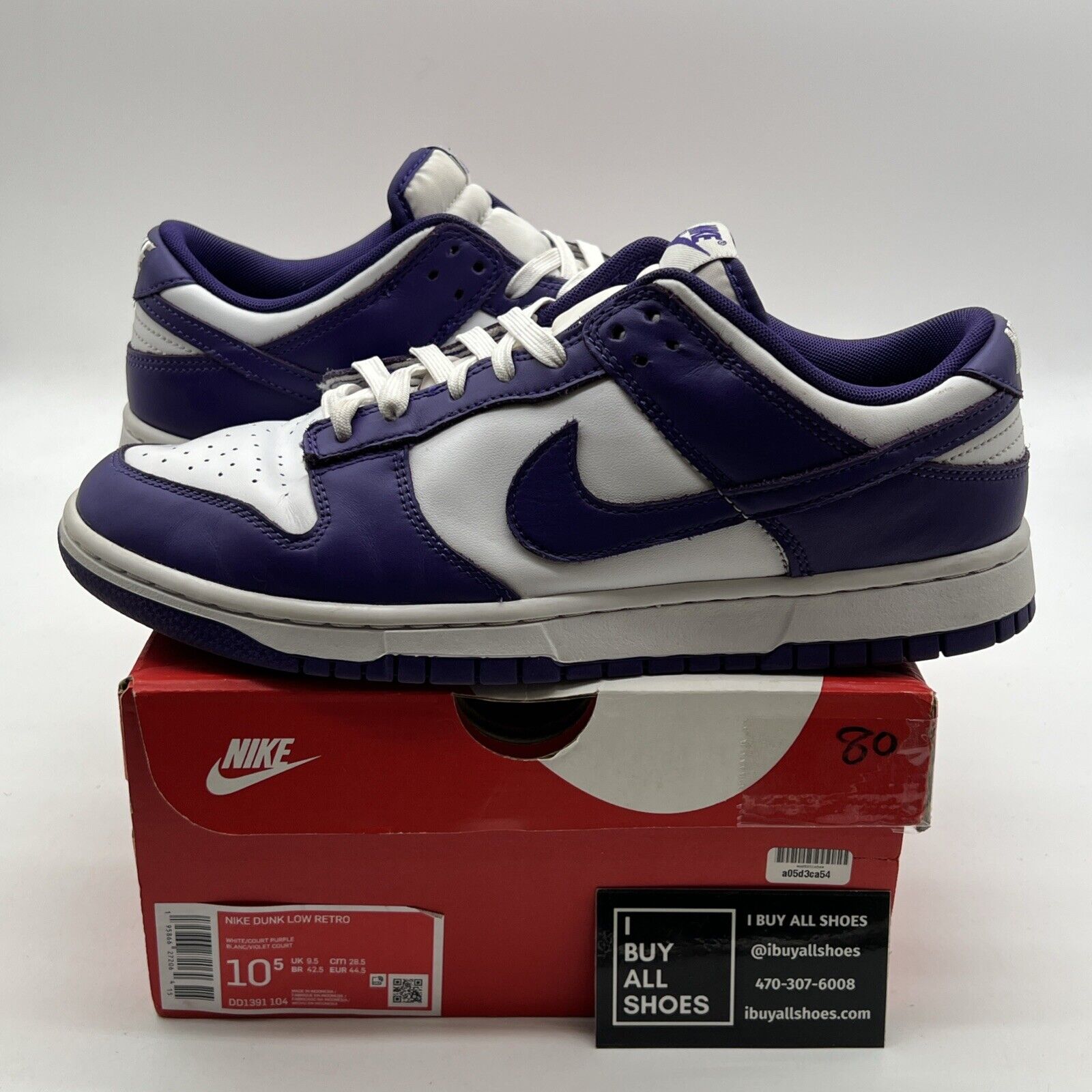 Size 10.5 - Nike Dunk Low Retro Court Purple 2022 (DD1391-104)