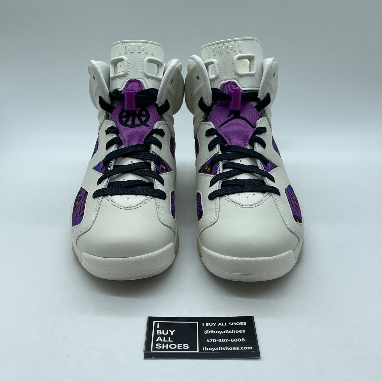 Size 10.5 - Air Jordan 6 Retro Quai 54 Purple White Suede Leather (CZ4152-101)