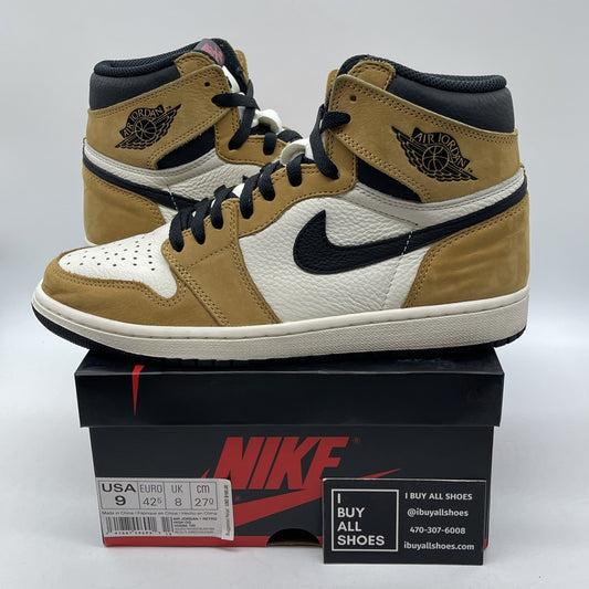 Size 9 - Jordan 1 Retro High OG Rookie of the Year 2018 Brown Suede (555088-700)
