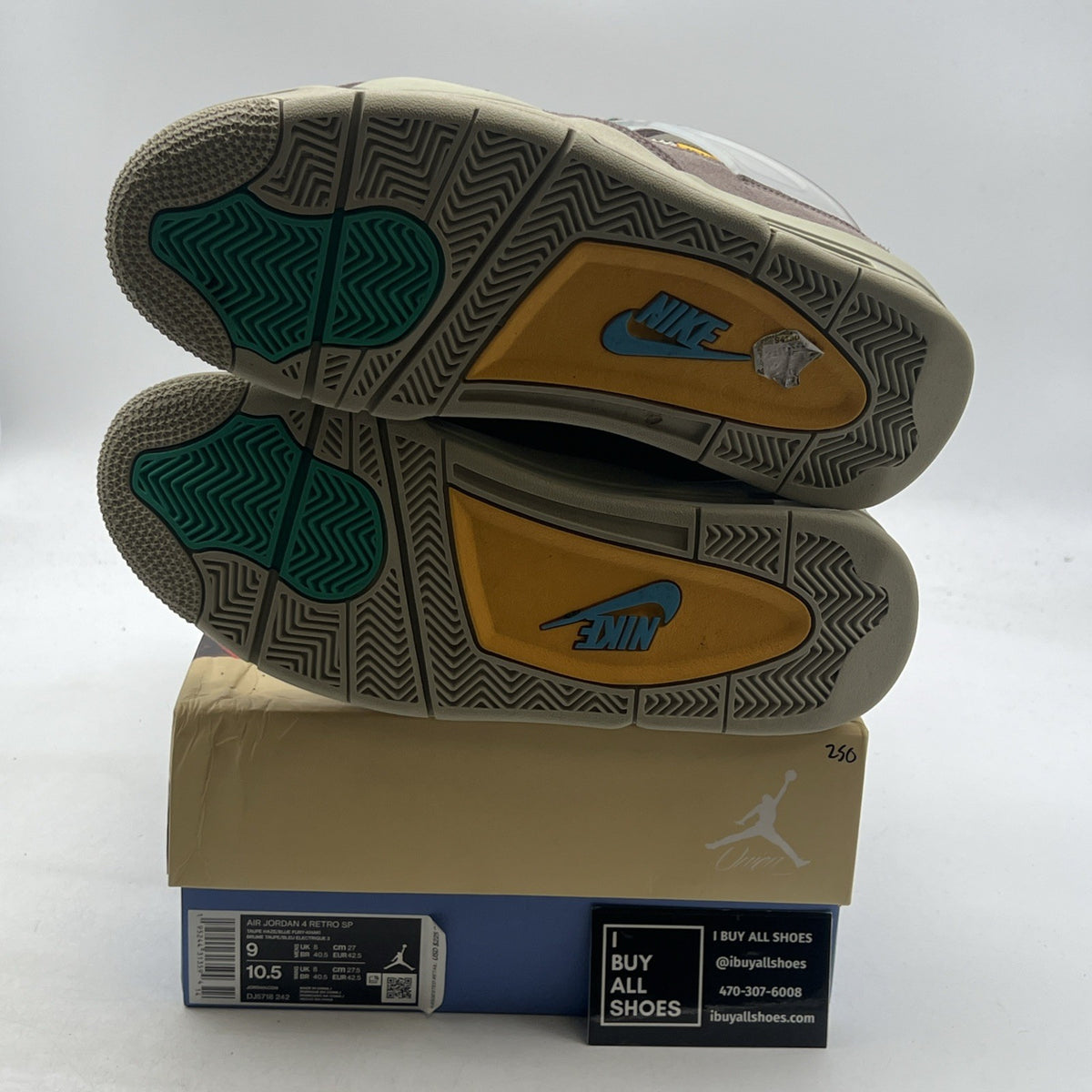 Size 9 - Union LA x Air Jordan 4 Retro Taupe Haze (DJ5718-242)