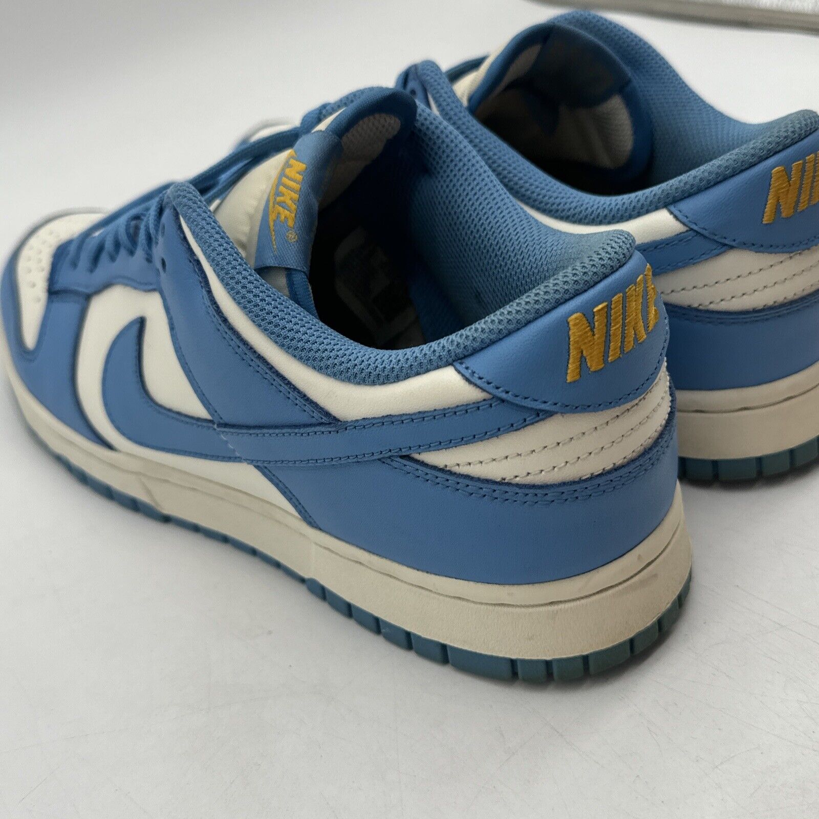 Size 11.5 - Nike Dunk Low Coast W10 Men’s Unc Blue White Yellow Premium Leather