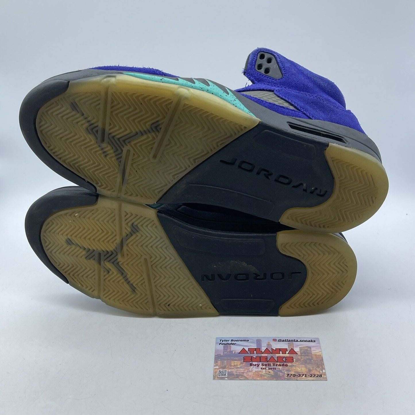 Size 10 - Jordan 5 Retro Alternate Grape Purple Black Blue Suede (136027-500)