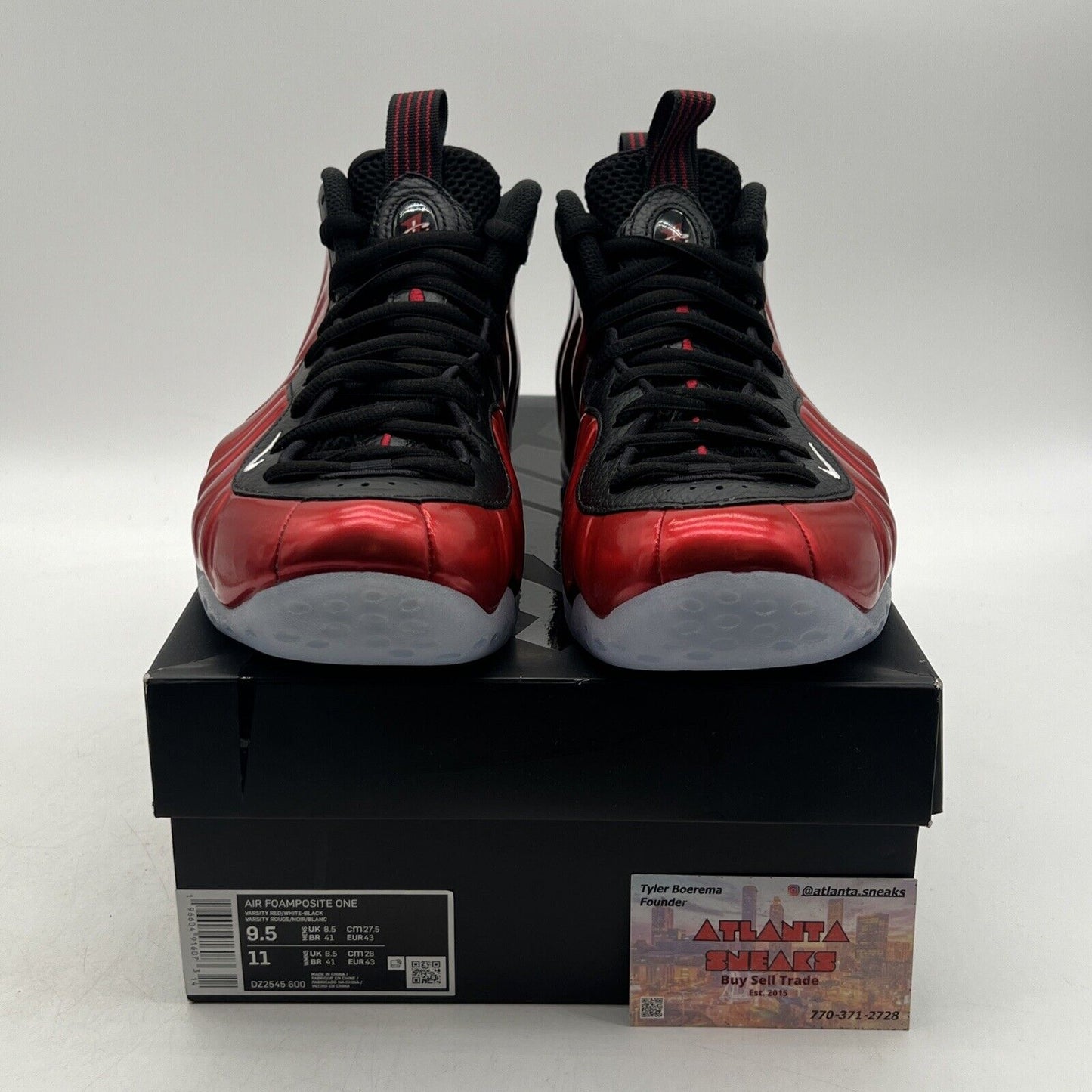 Size 9.5 - Nike Air Foamposite One 2023 Metallic Red Icey (DZ2545-600)