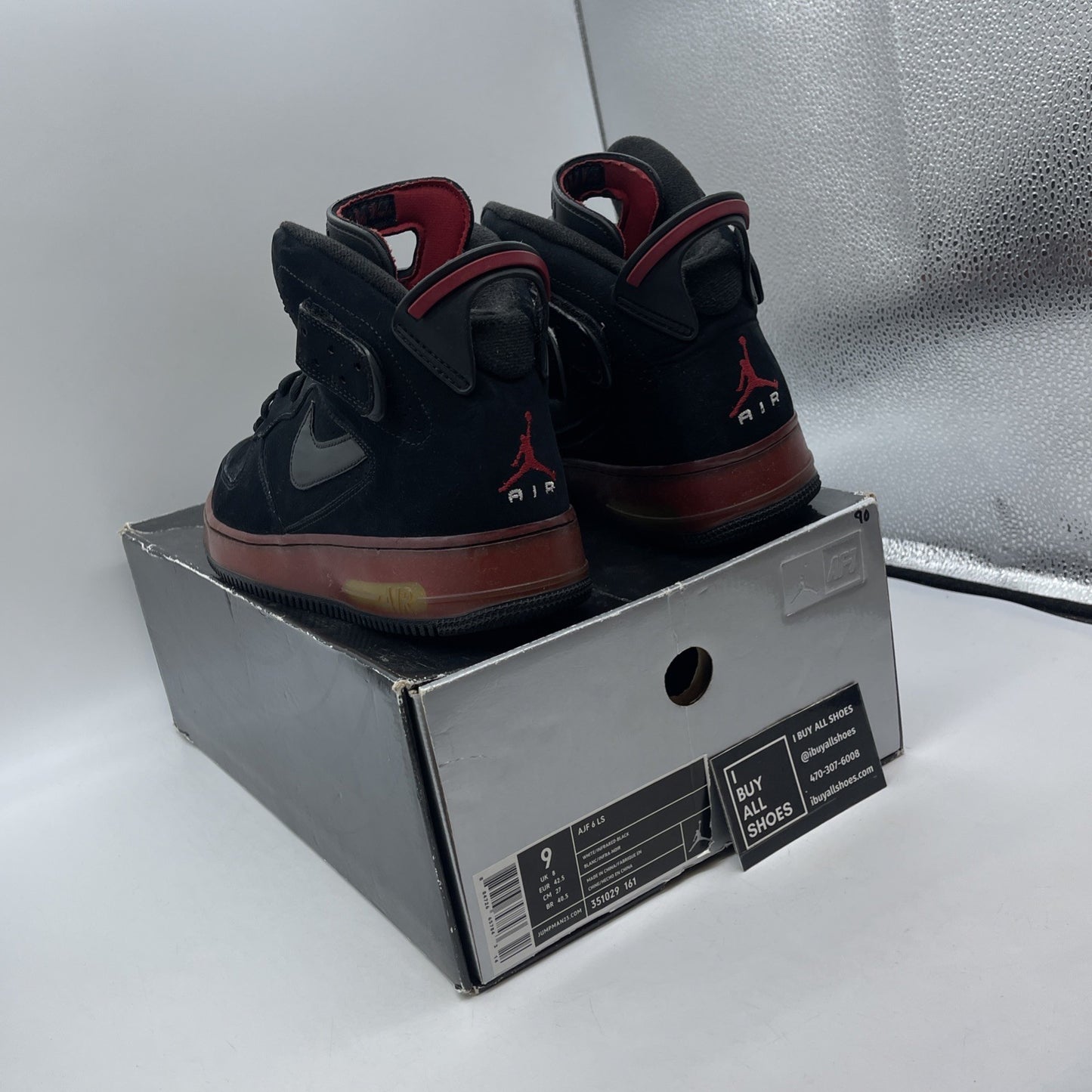 Size 9 - Air Jordan Fusion 6 White Infrared (351029-161)
