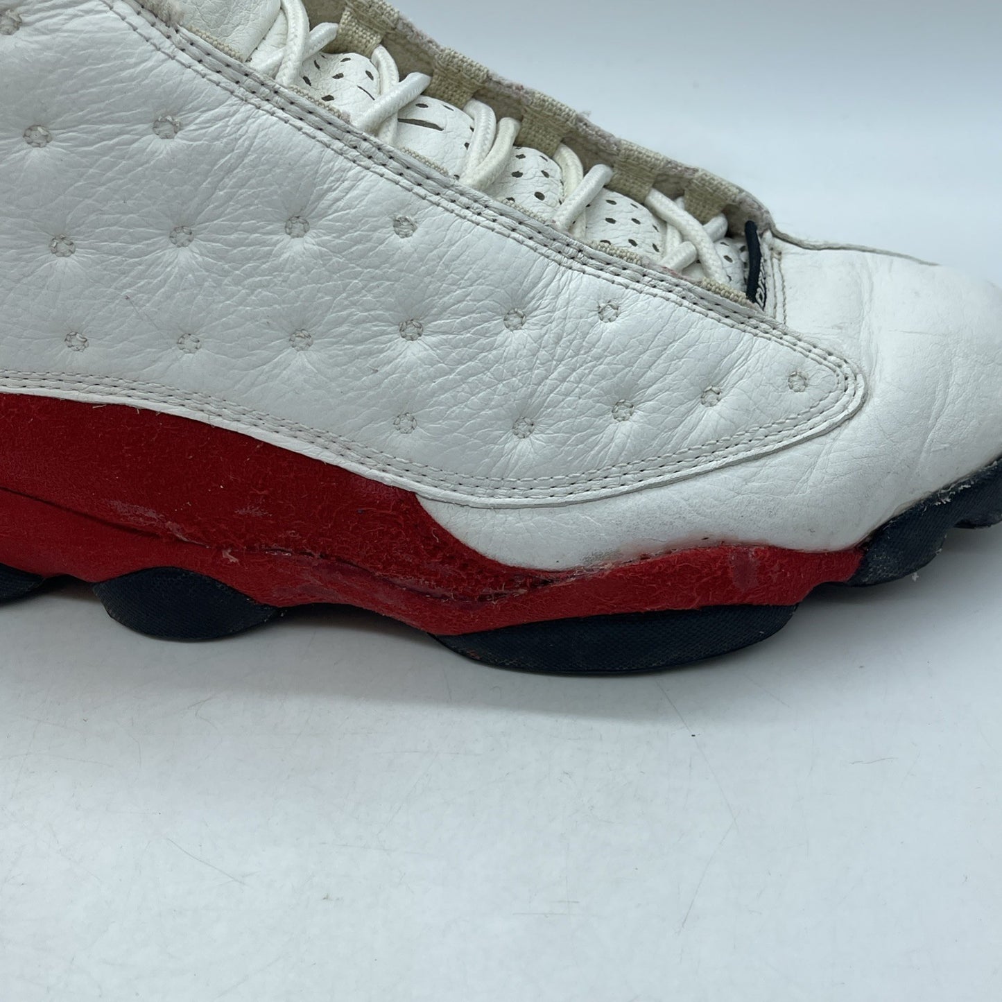 Size 11.5 - Air Jordan 13 OG 1998 Cherry Red Leather Suede Leather (136002-101)