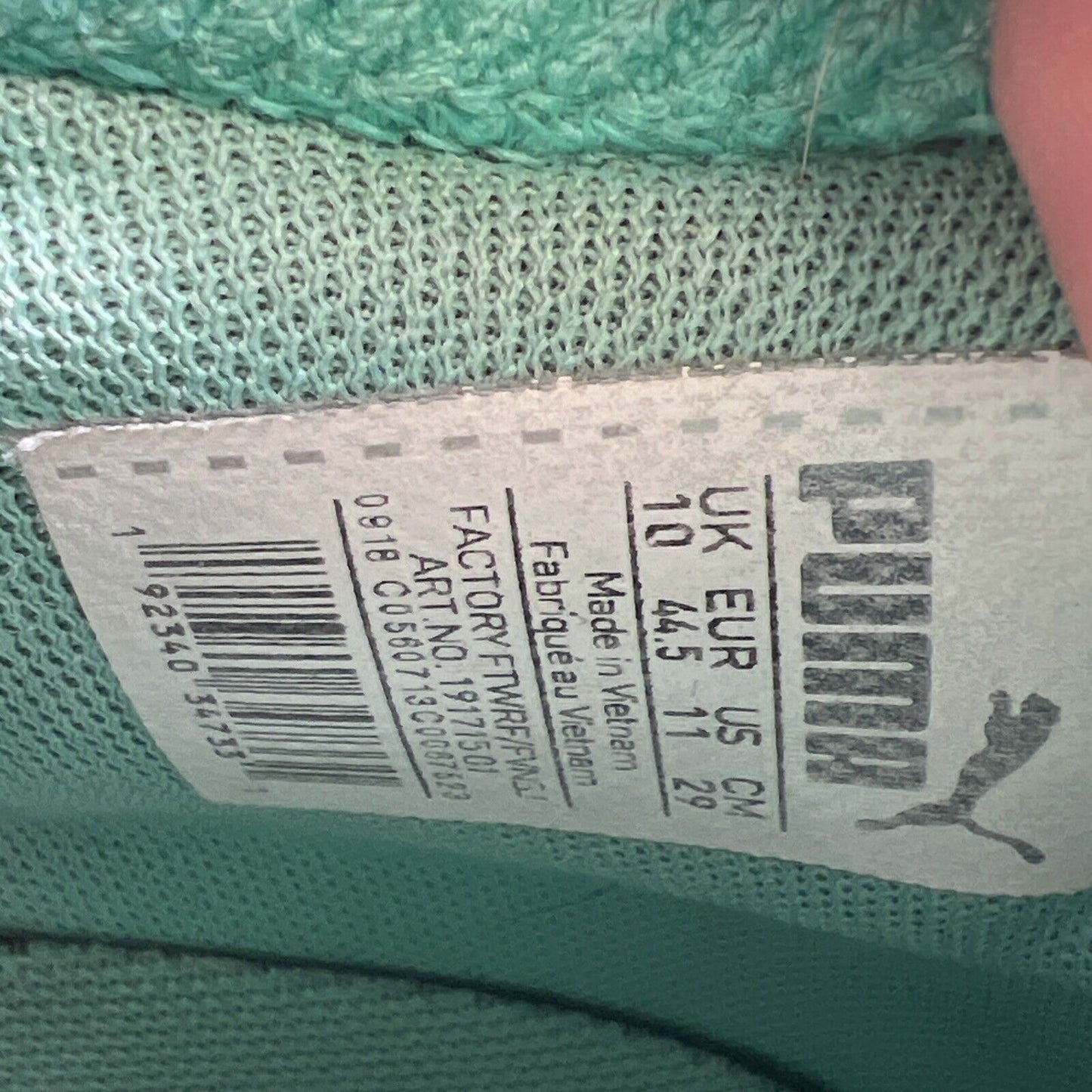 Size 10 -PUMA Men’s Clyde Court Ocean Drive Biscay Green Pink (191715-01)