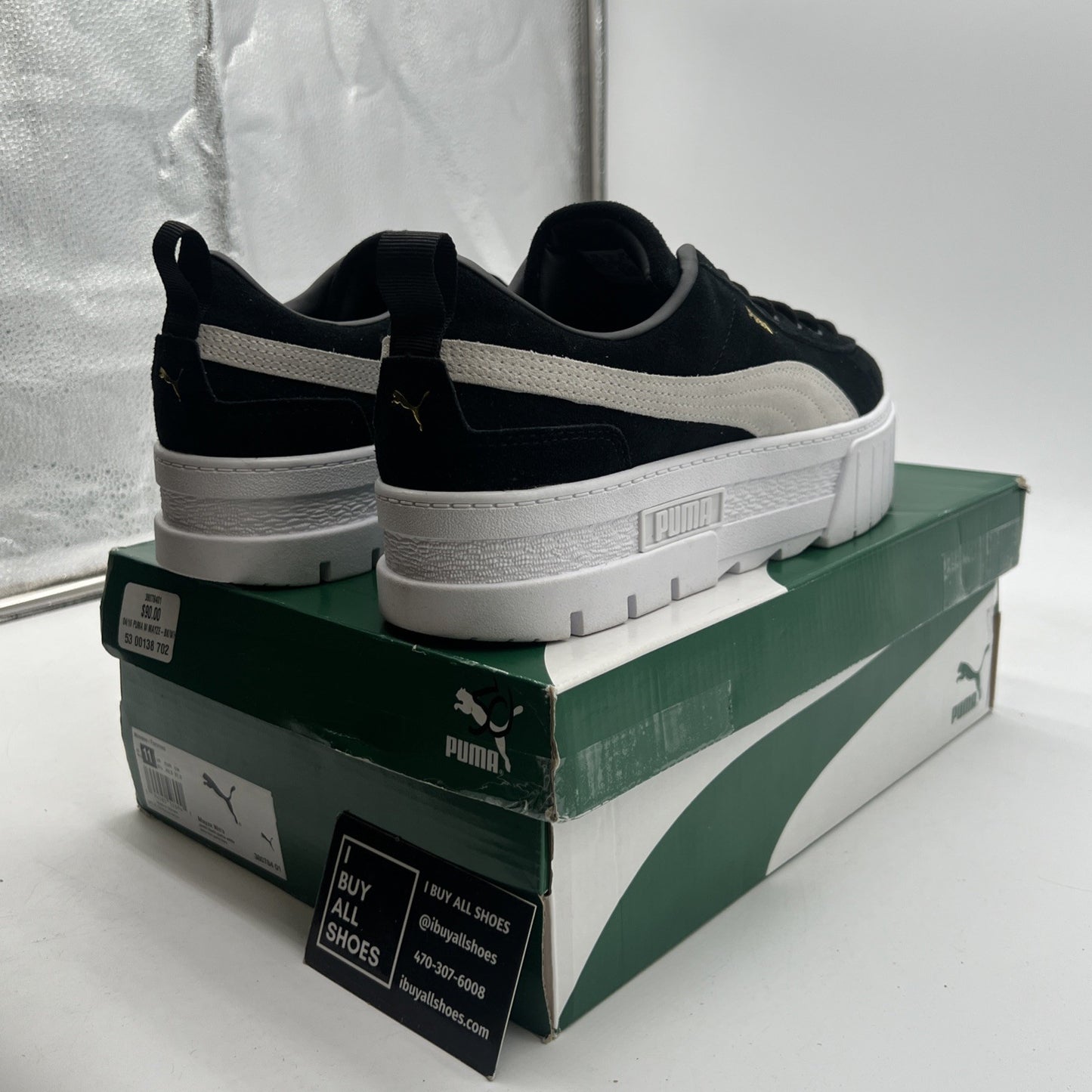 Size 11 - PUMA Mayze Black White W (380784-01)
