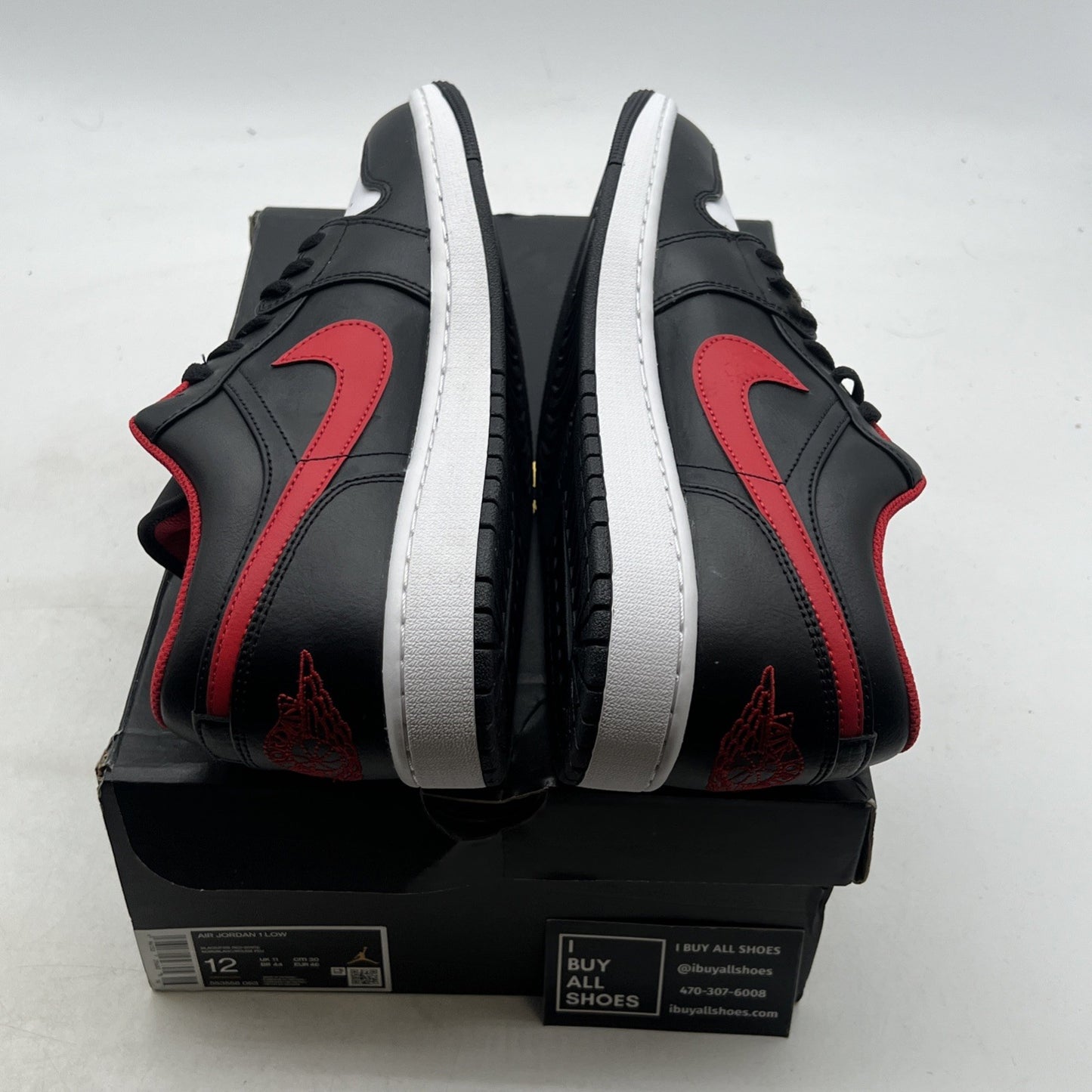 Size 12 - Air Jordan 1 Low White Toe 2022 (553558-063)