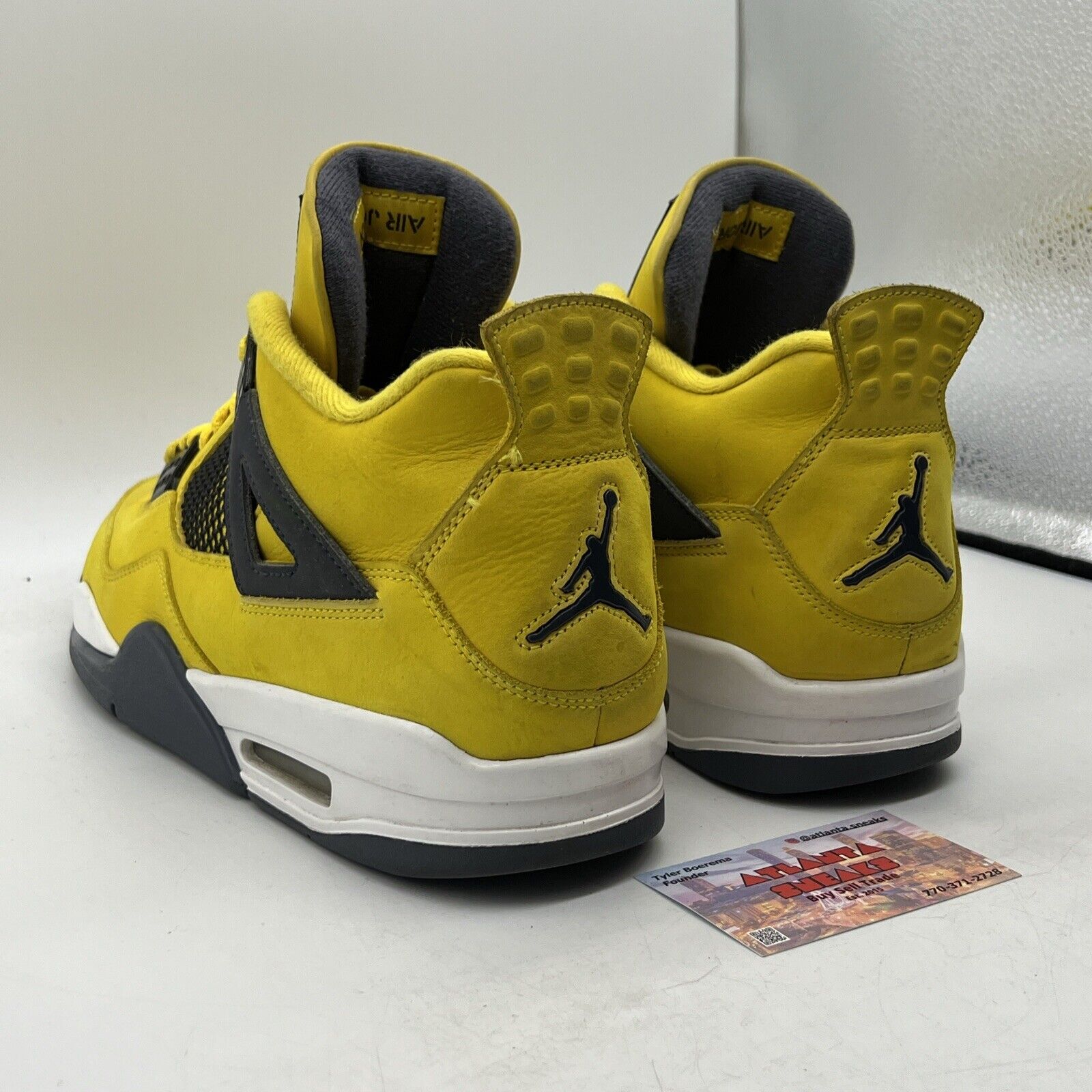 Size 11.5 - Jordan 4 Retro Mid Lightning Grey Yellow Suede (CT8527-700)