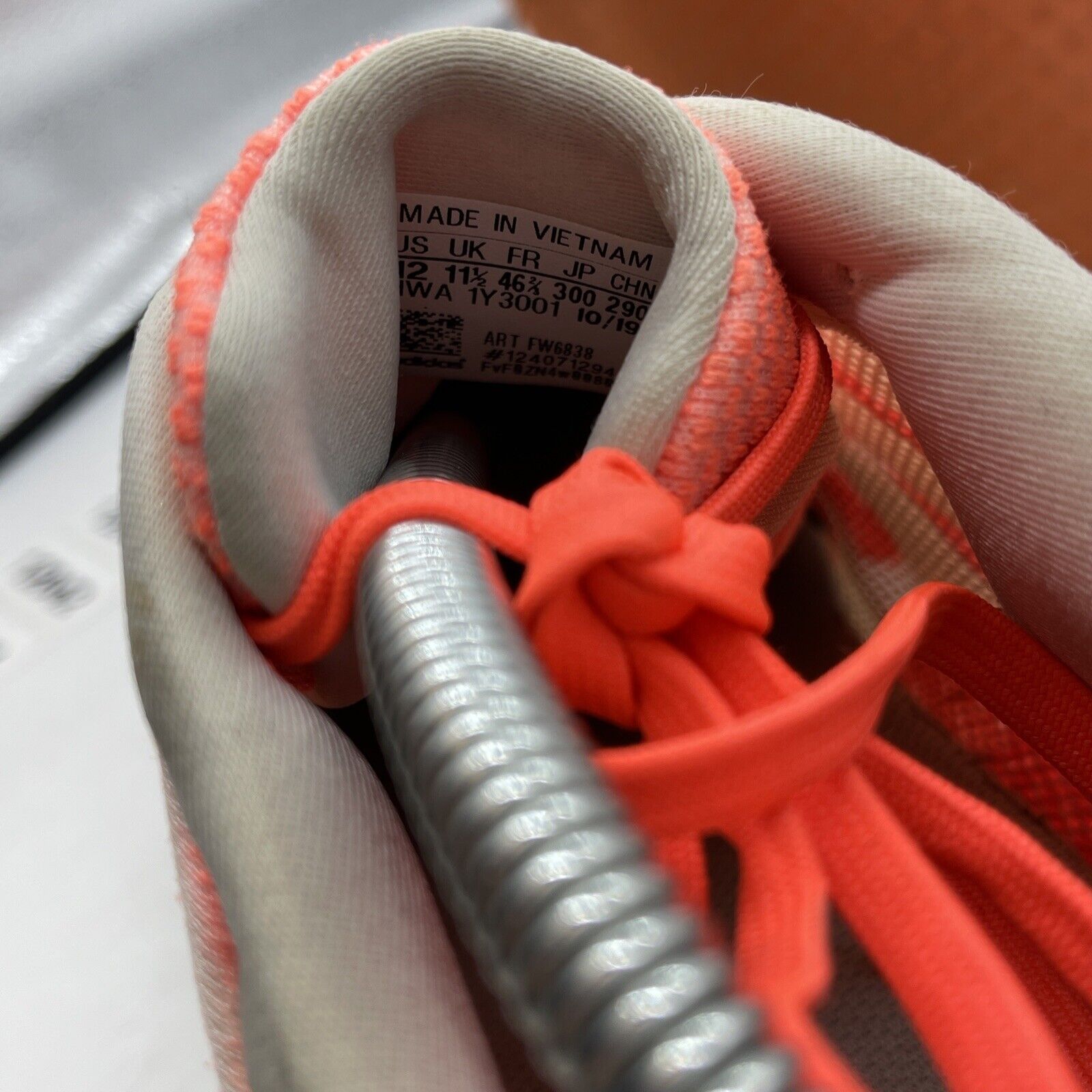 Size 12 - adidas 4D Runner Signal Coral Orange White Suede Leather (FW6838)