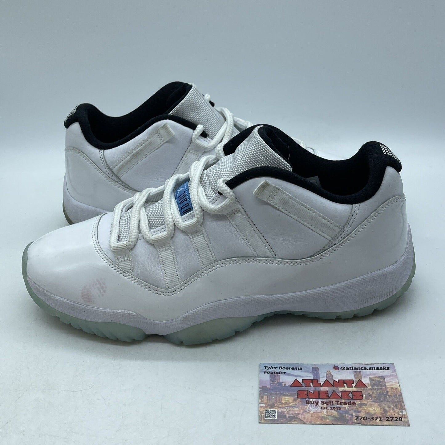 Size 9.5 - Jordan 11 Retro Low Legend Blue White Leather (AV2187-117)