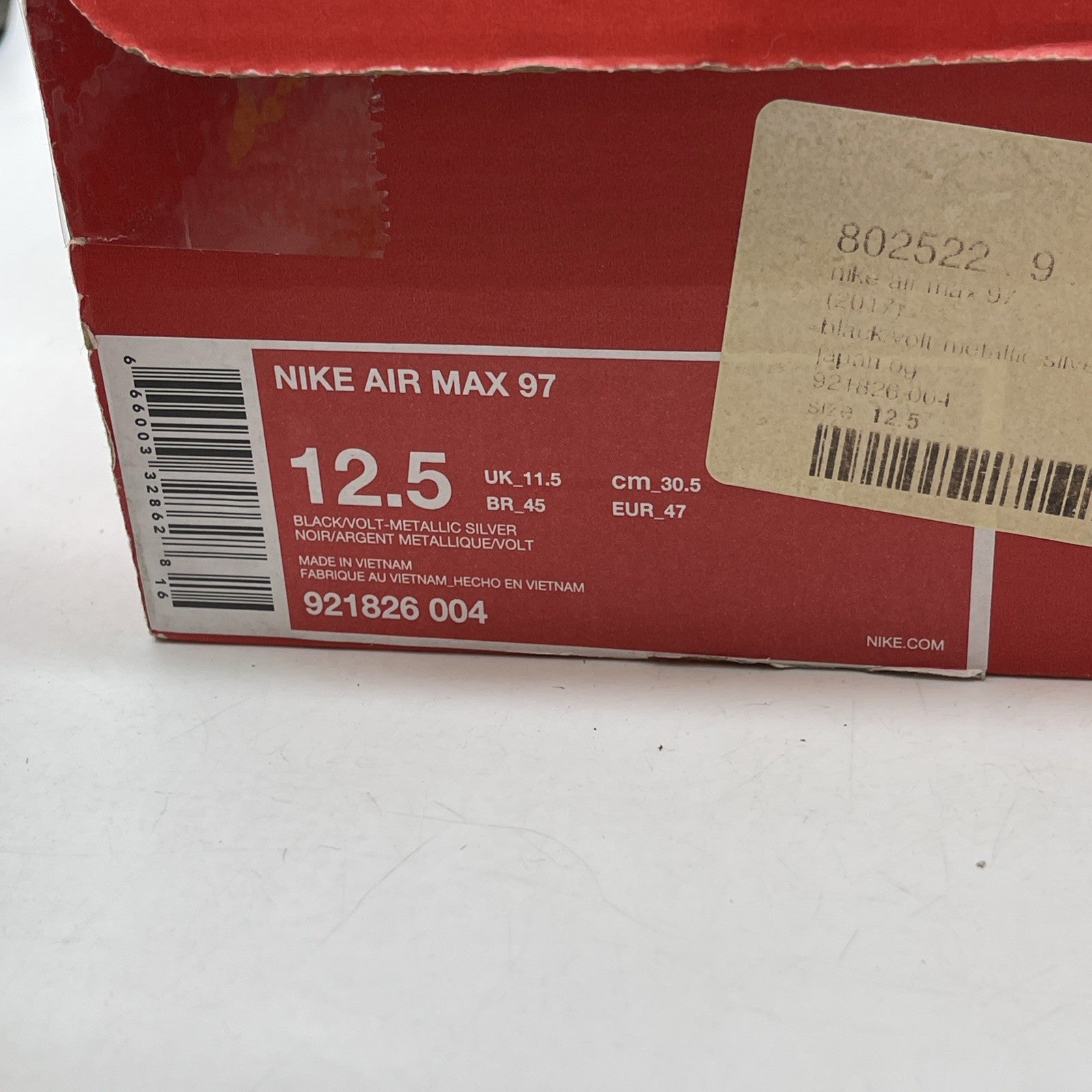 Size 12.5 - Nike Air Max 97 OG QS Neon Black Grey Suede (921826-004)