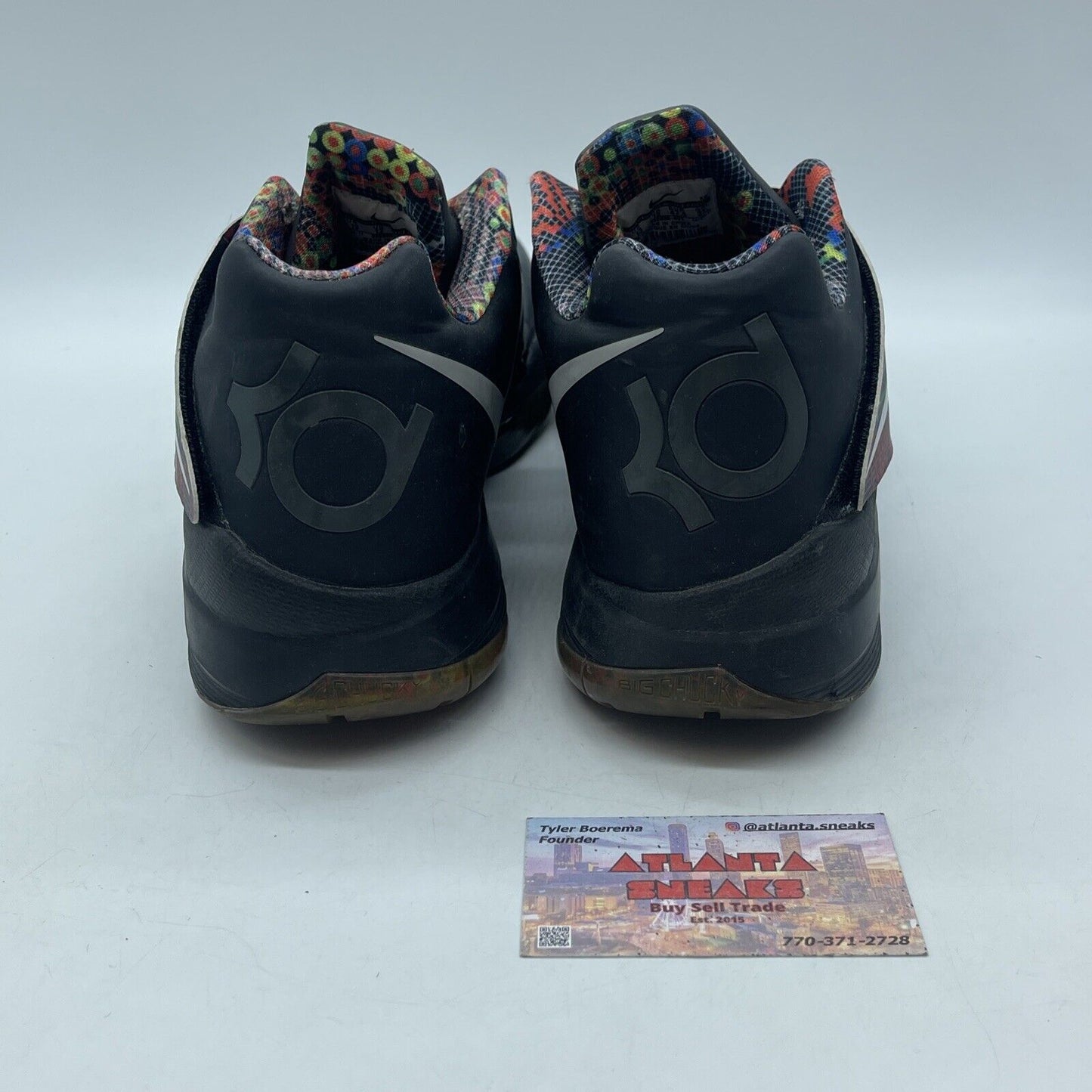 Size 13 - Nike Zoom KD 4 BHM Black Grey Leather Suede (530960-001)