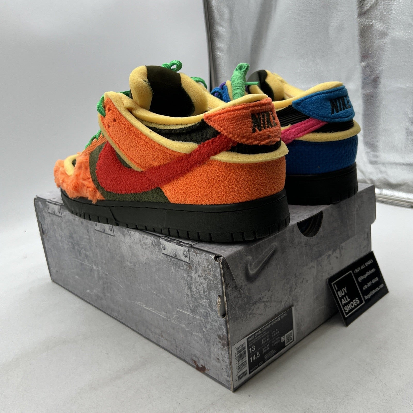 Size 13 - Cactus Plant Flea Market x Nike Dunk Low Swamp Sponge Pack - Photo