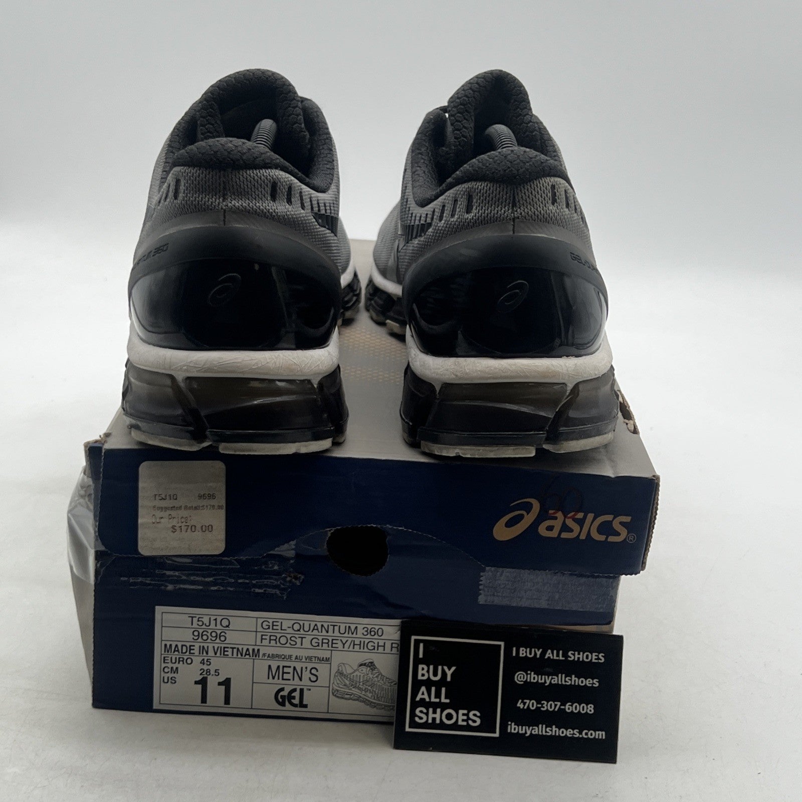 Size 11 - Asics Gel Quantum 360 Running Athletic Shoes Frost Grey (T5J1Q-9696)