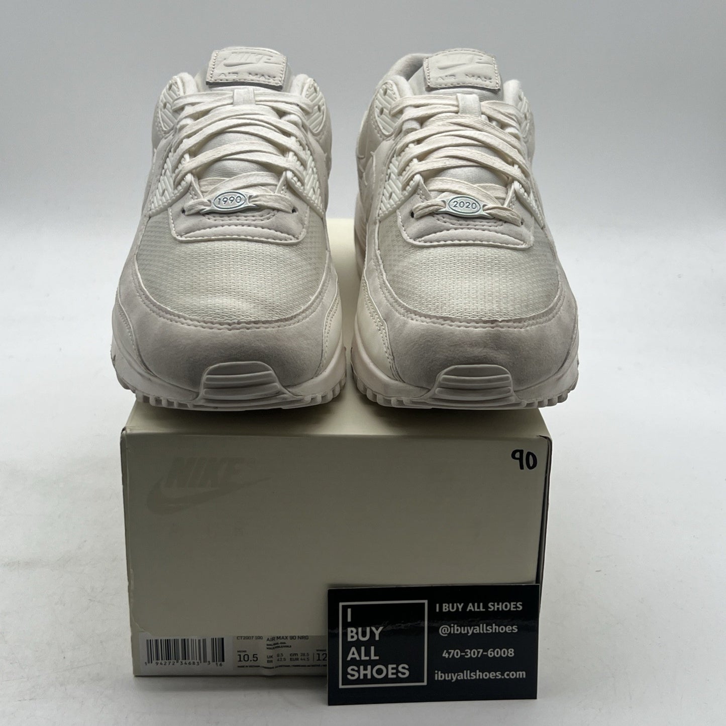 Size 10.5 - Nike Air Max 90 NRG Sail (CT2007-100)