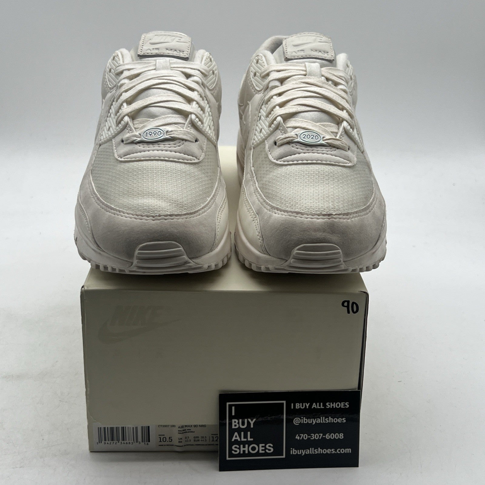 Size 10.5 - Nike Air Max 90 NRG Sail (CT2007-100)
