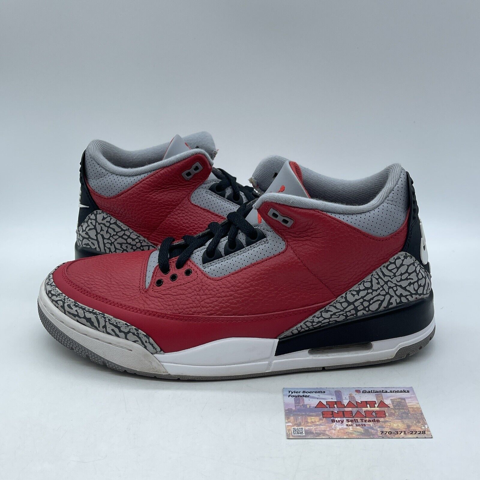 Size 11 - Jordan 3 Retro SE Mid Unite Grey Suede Red Black Leather (CK5692-600)