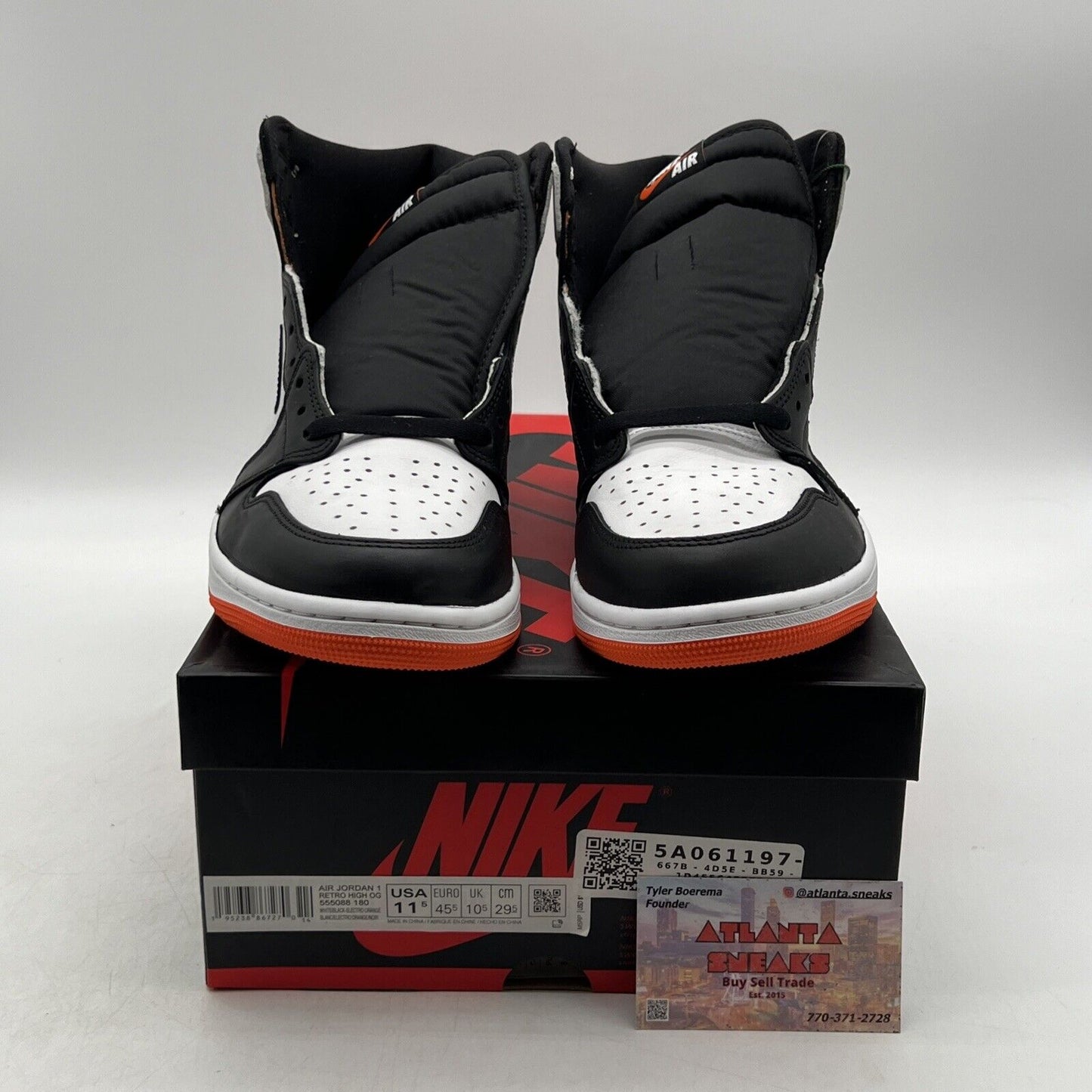 Size 11.5 - Jordan 1 Retro High Electro Orange (555088-180)