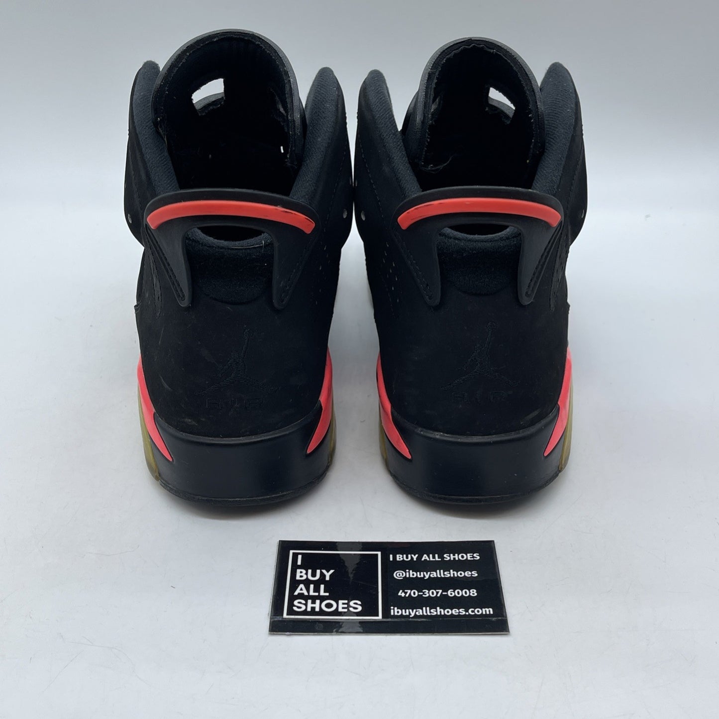 Size 9.5 - Jordan 6 Retro Infrared Black Pink Suede (384664-023)