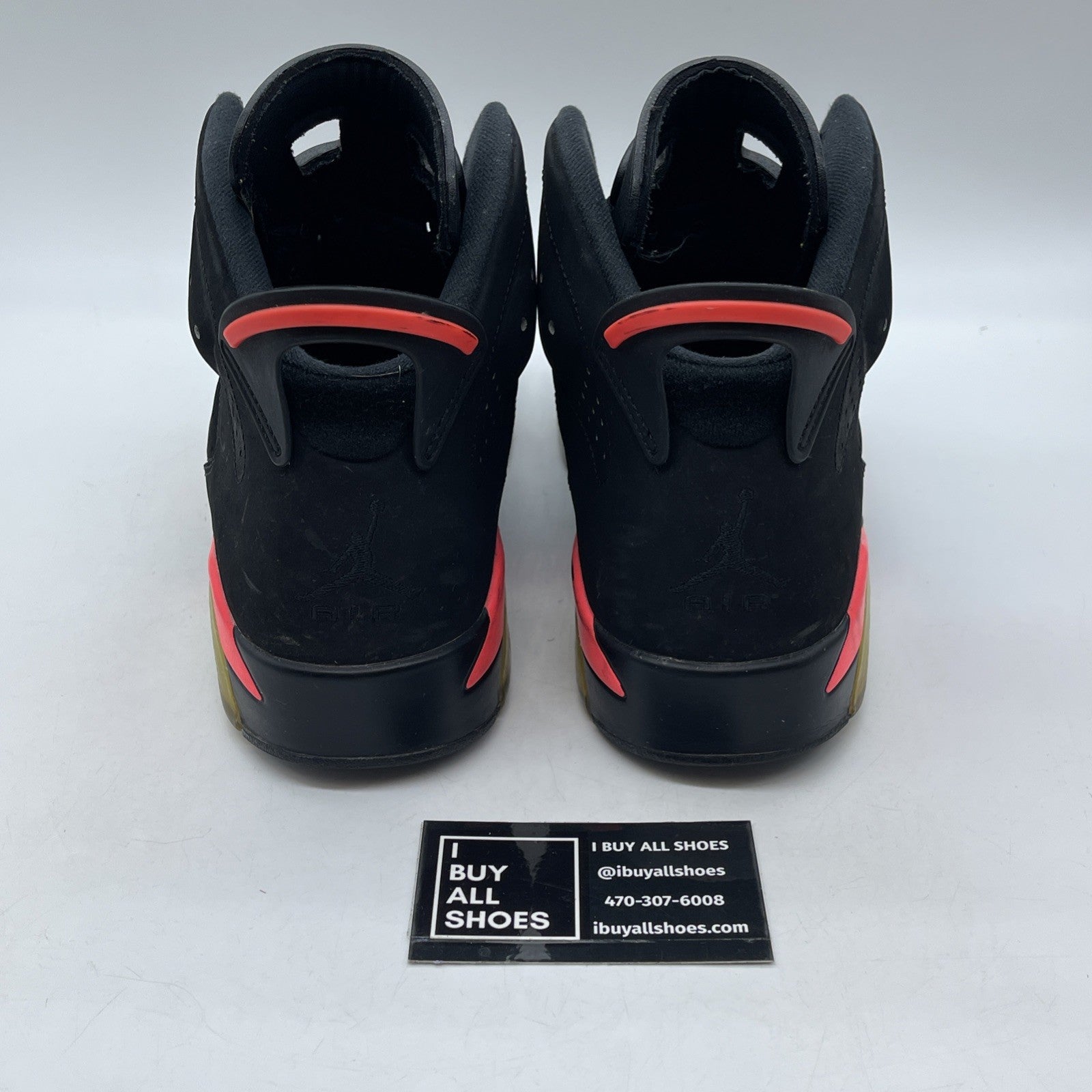 Size 9.5 - Jordan 6 Retro Infrared Black Pink Suede (384664-023)