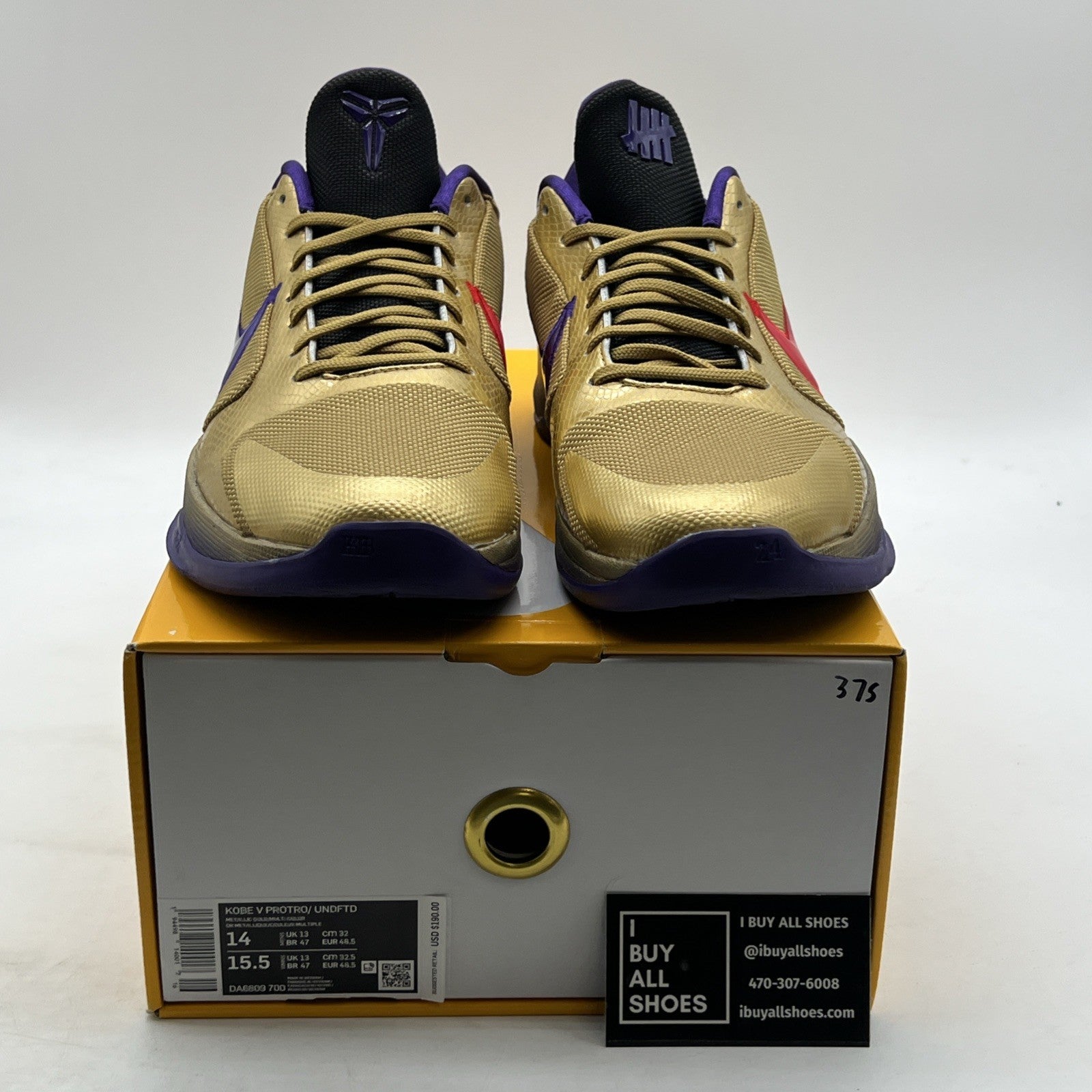 Size 14 - Nike Zoom Kobe 5 Protro x Undefeated Hall Of Fame (DA6809-700)