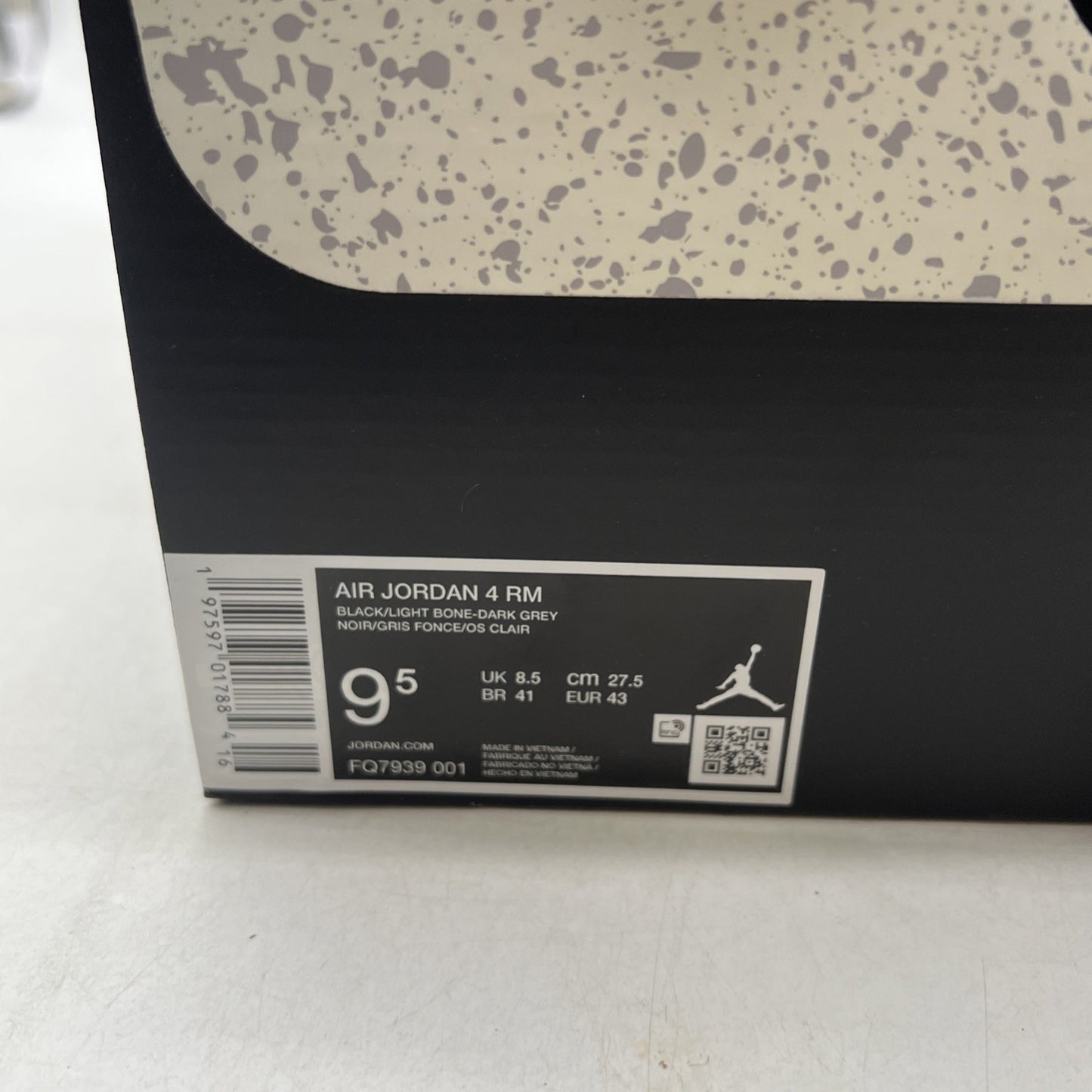Size 9.5 - Air Jordan 4 RM Black Light Bone (FQ7939-001)