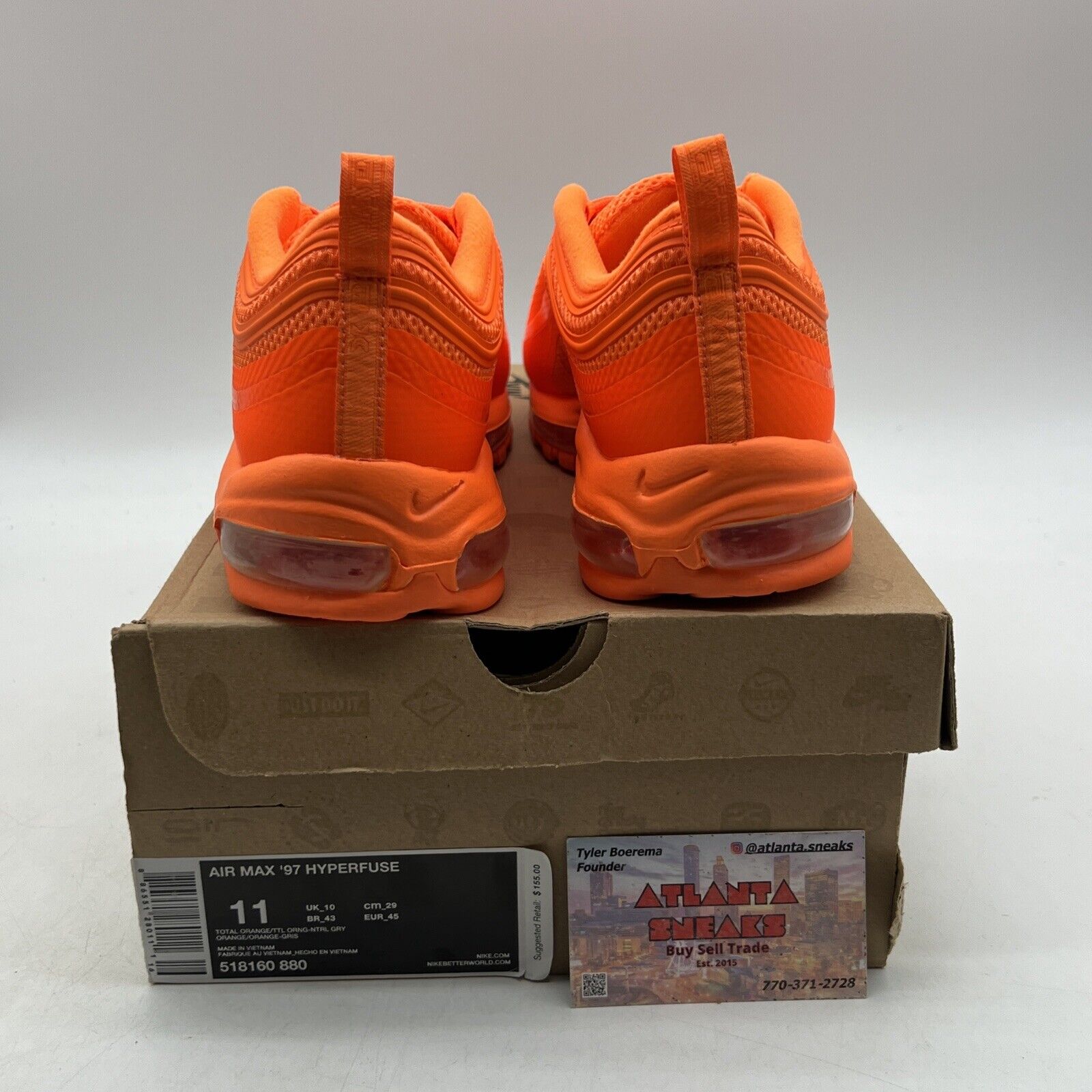 Size 11 - Nike Air Max 97 Hyperfuse Total Orange (518160-880)