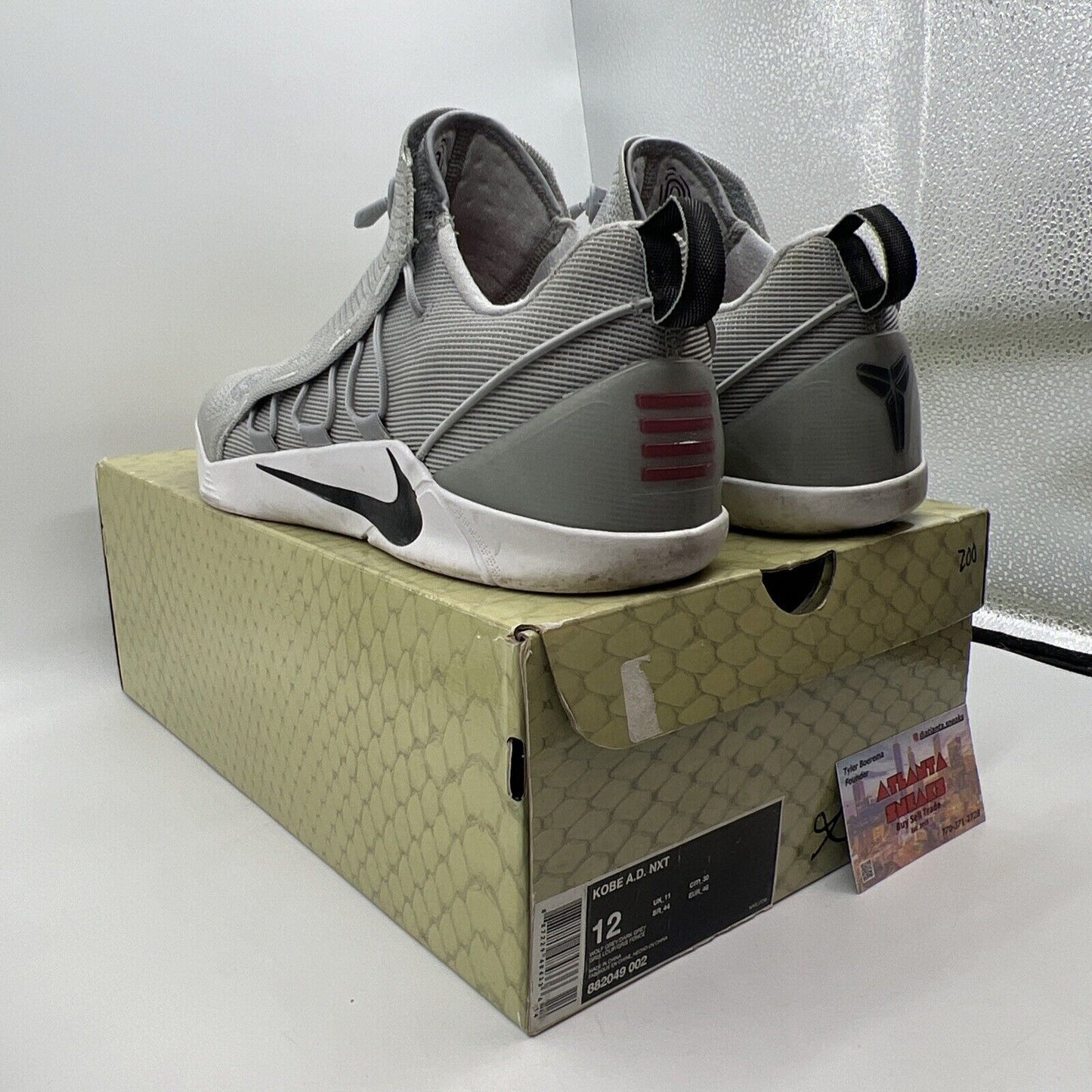 Size 12 - Nike Kobe A.D. NXT Wolf Grey White (882049-002)