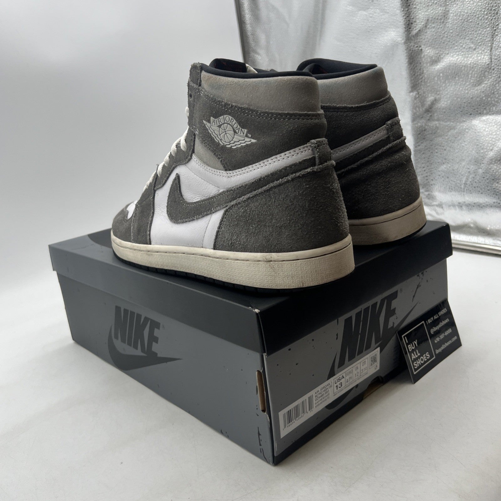 Size 13 - Air Jordan 1 Retro OG High Washed Black (DZ5485-051)