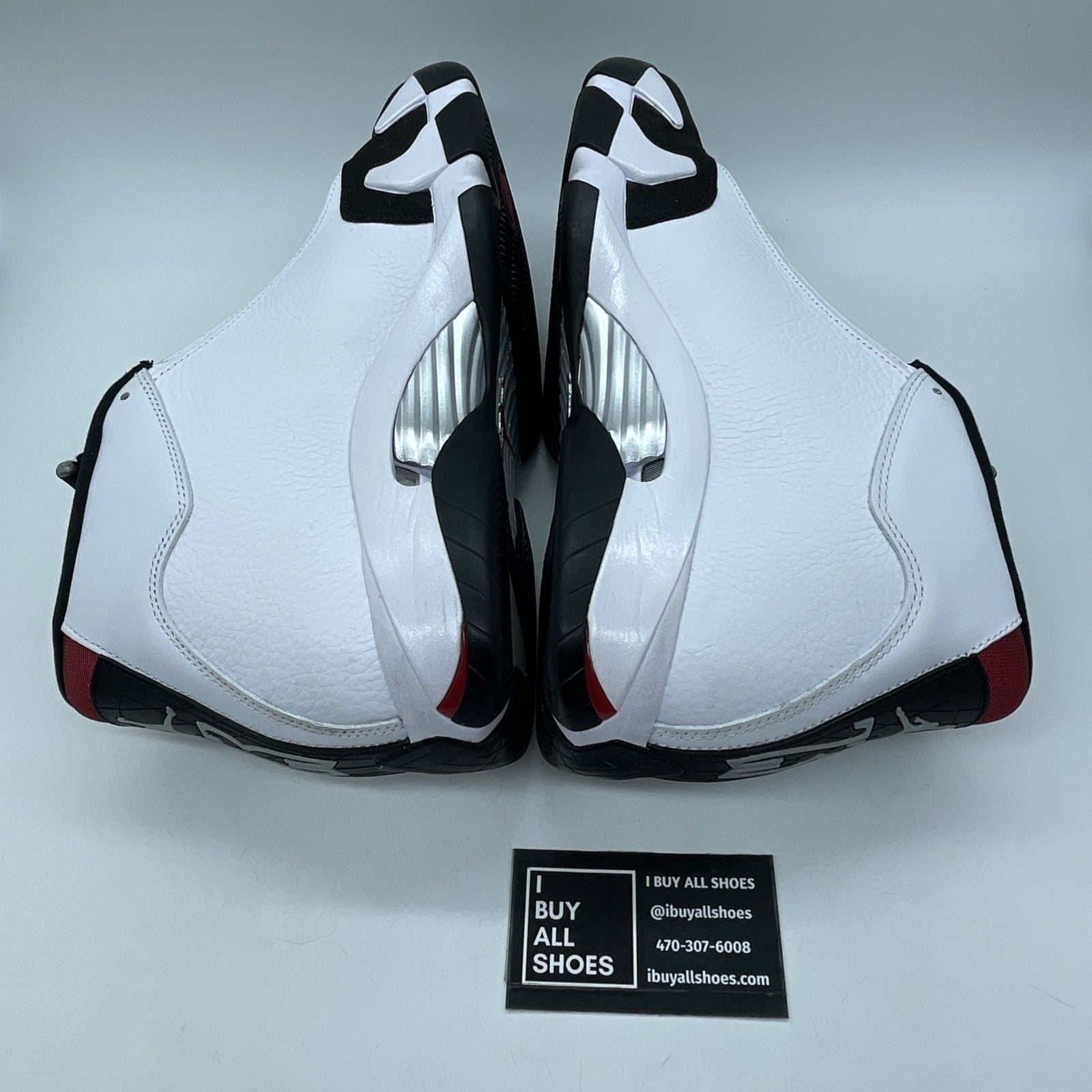 Size 13 - Air Jordan 14 Retro 2024 Black Toe White Suede Leather (487471-160)