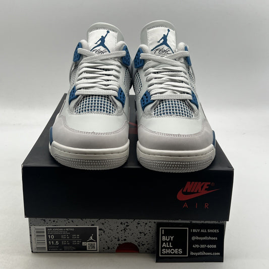Size 10 - Air Jordan 4 Retro 2024 Military Blue (FV5029-141)