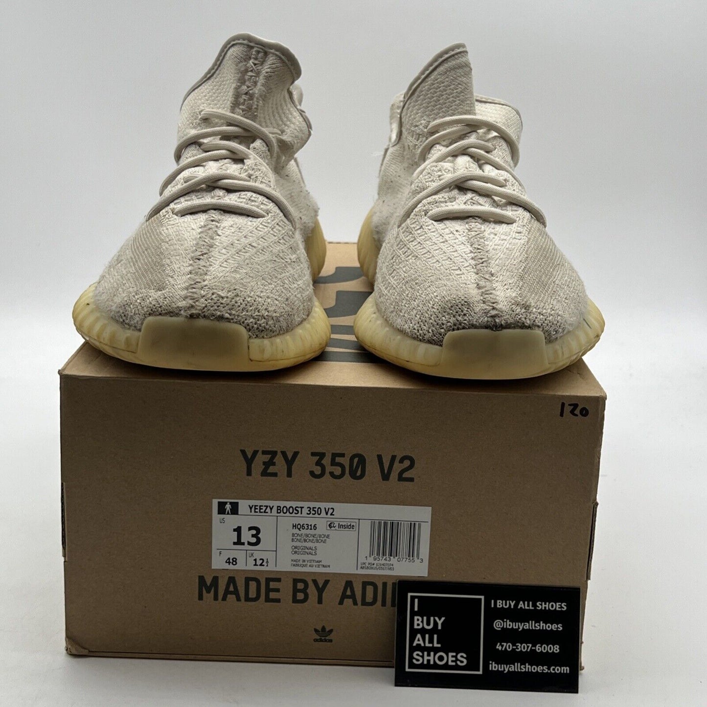 Size 13 - adidas Yeezy Boost 350 V2 Low Bone (HQ6316)