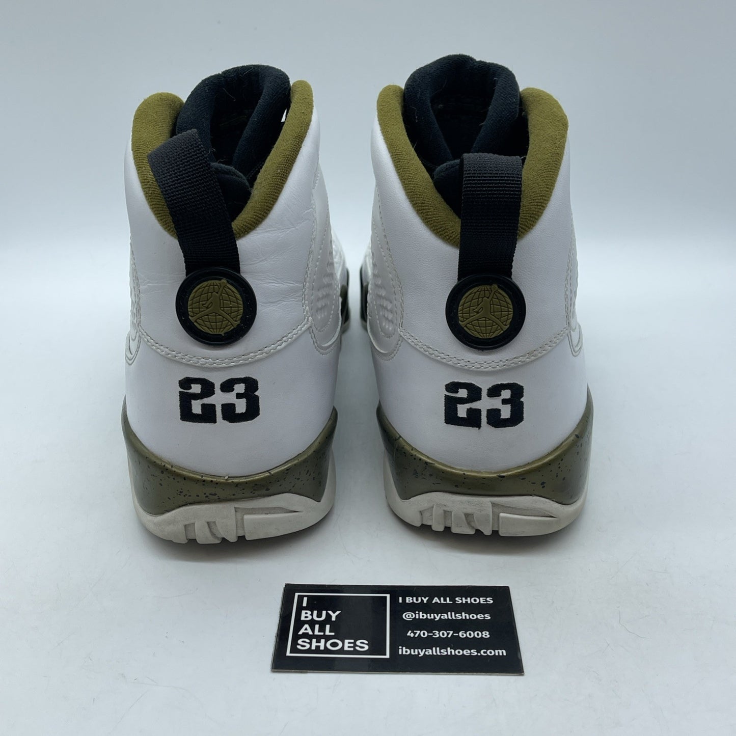 Size 12.5 - Air Jordan 9 Retro Statue White Green Leather (302370-109)