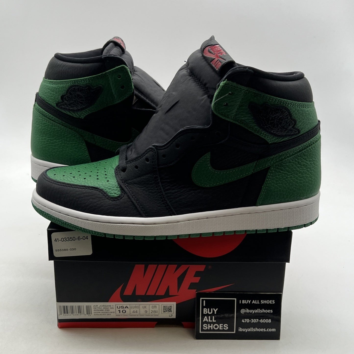 Size 10 - Air Jordan 1 Retro OG High Pine Green 2.0 (555088-030)