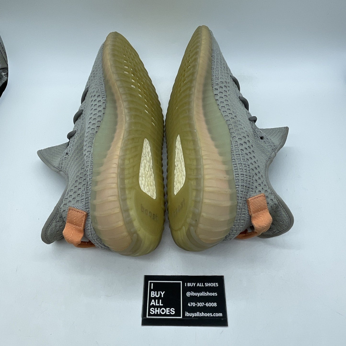 Size 13 - adidas Yeezy Boost 350 V2 True Form Grey Orange Suede (EG7492)