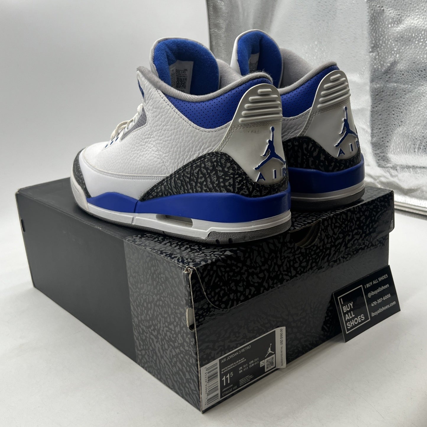 Size 11.5 - Air Jordan 3 Retro Mid Racer Blue (CT8532-145)