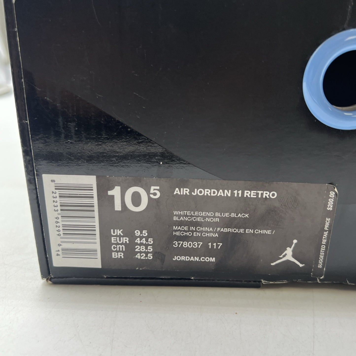 Size 10.5 - Air Jordan 11 Retro High Legend Blue (378037-117)