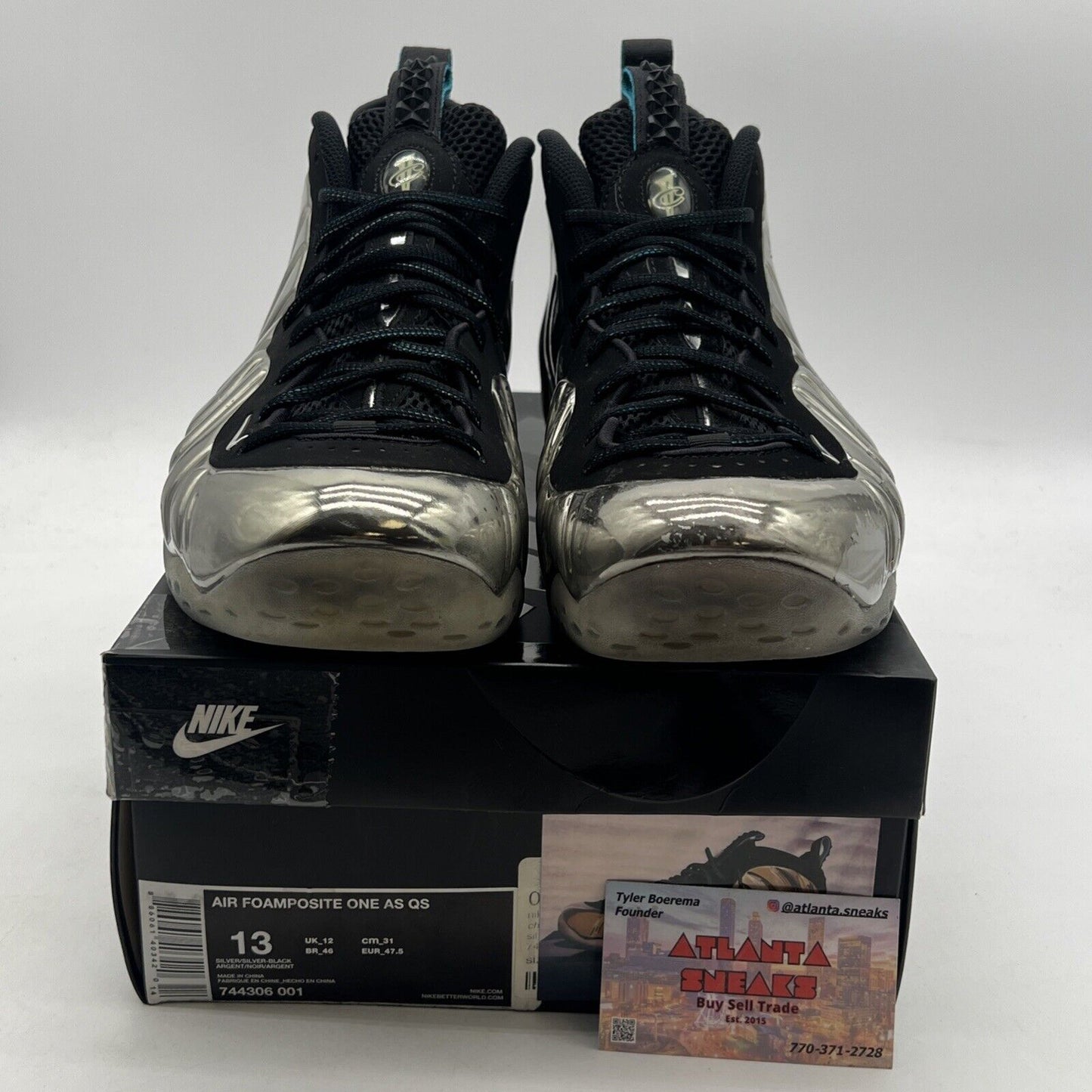 Size 13 - Nike Air Foamposite One QS All-Star - Chromeposite (744306-001)