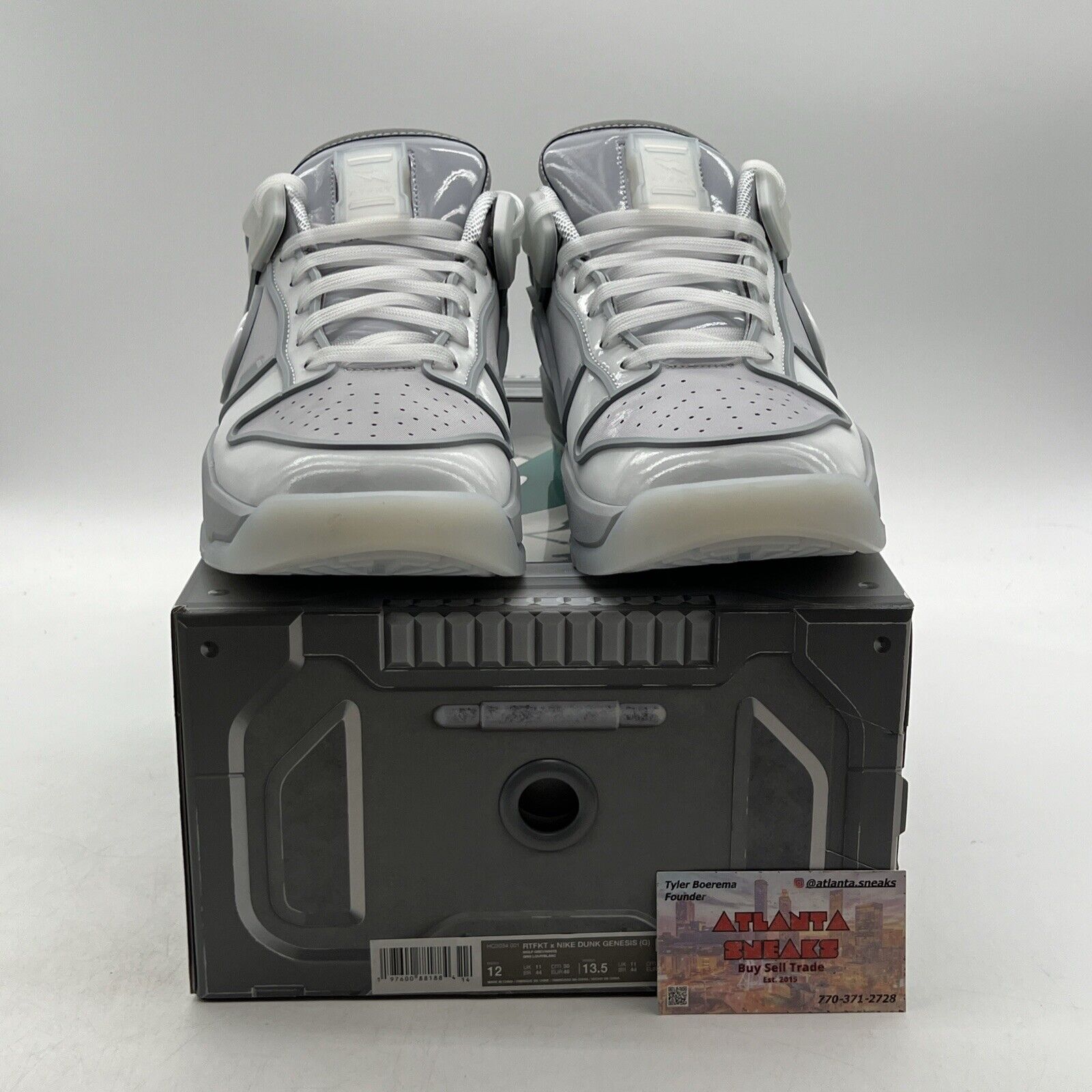 Size 12 - Nike RTFKT x Dunk Genesis Ghost Grey (HQ3034-001)