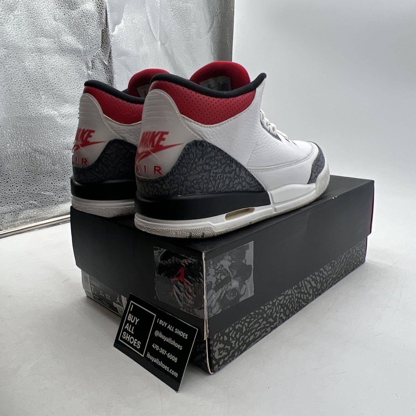 Size 7 - Air Jordan 3 Retro Denim SE Fire Red 2020 (CZ6634-100)