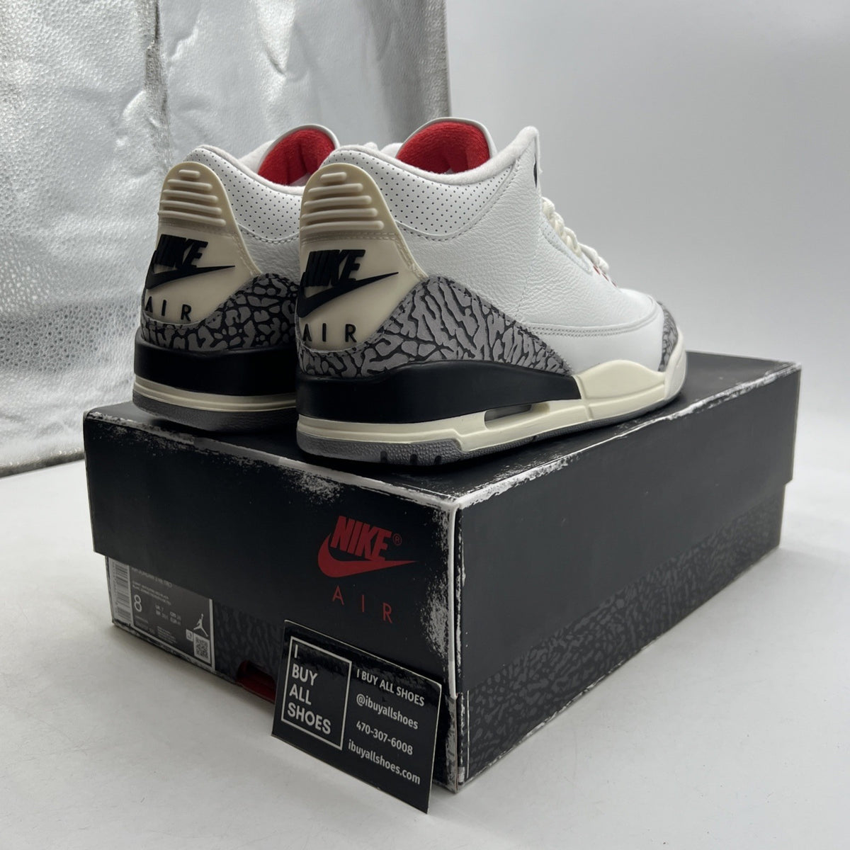 Size 8 - Air Jordan 3 Retro Mid White Cement Reimagined (DN3707-100)
