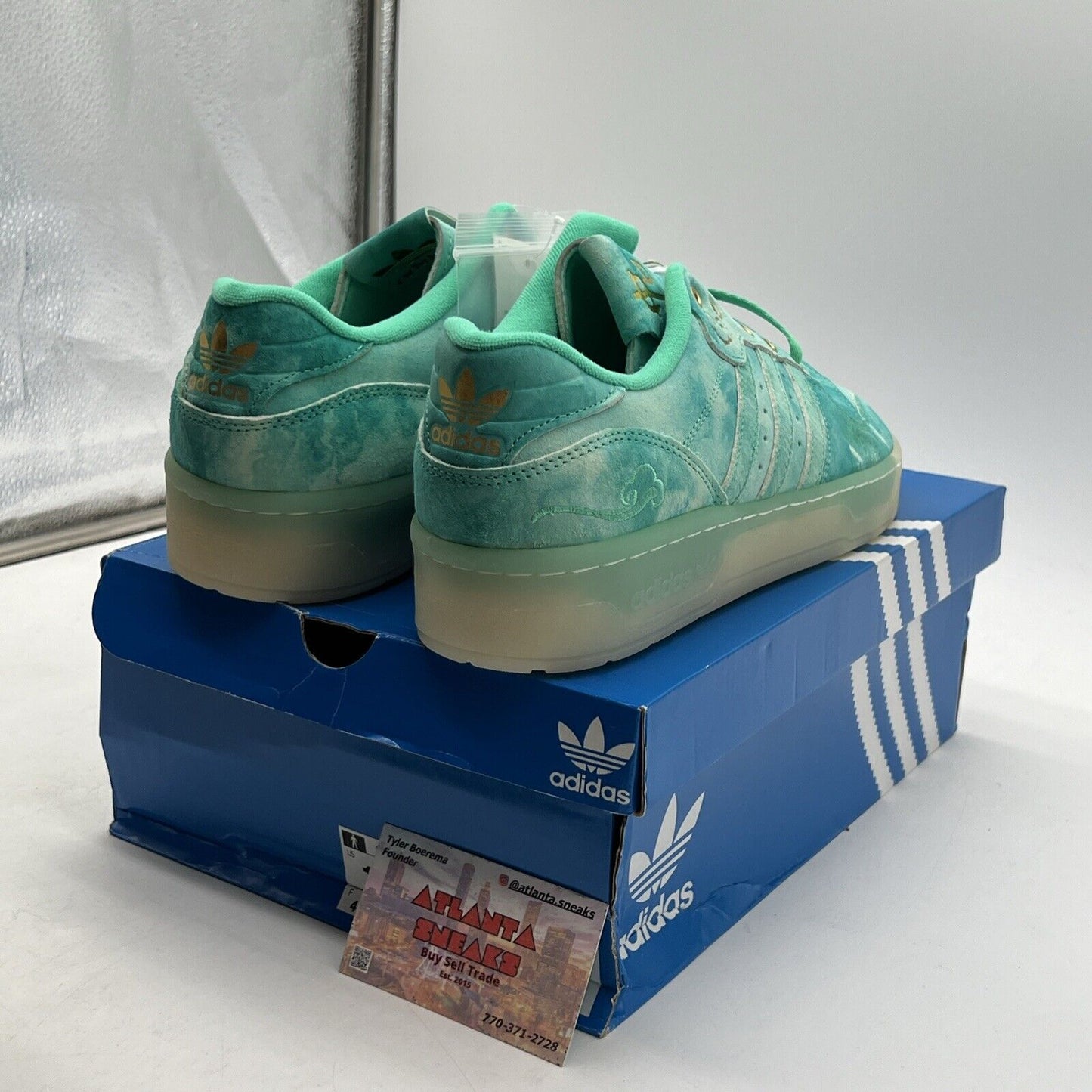 Size 12 - adidas Rivalry Low Hi Res Green Suede (FV4633)