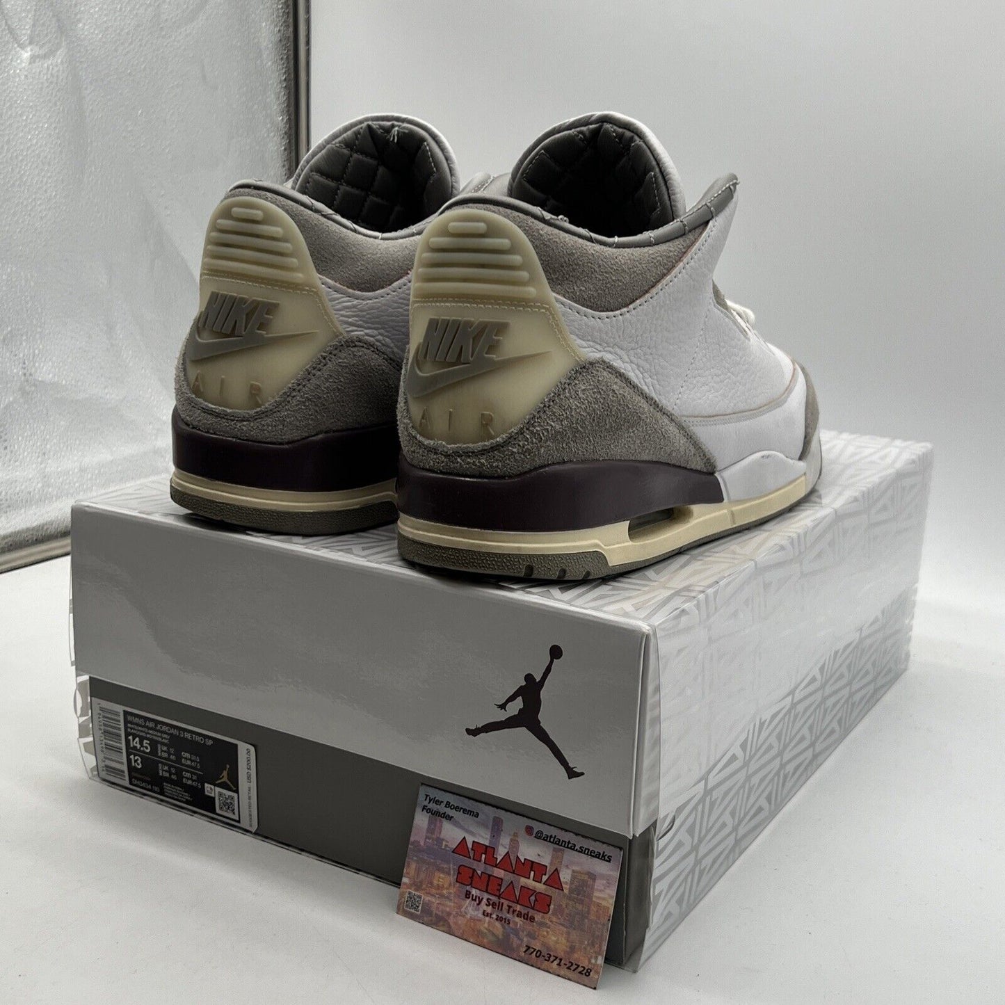 Size 14.5 - Jordan 3 Retro SP x A Ma Maniere Low Raised By Women W (DH3434-110)