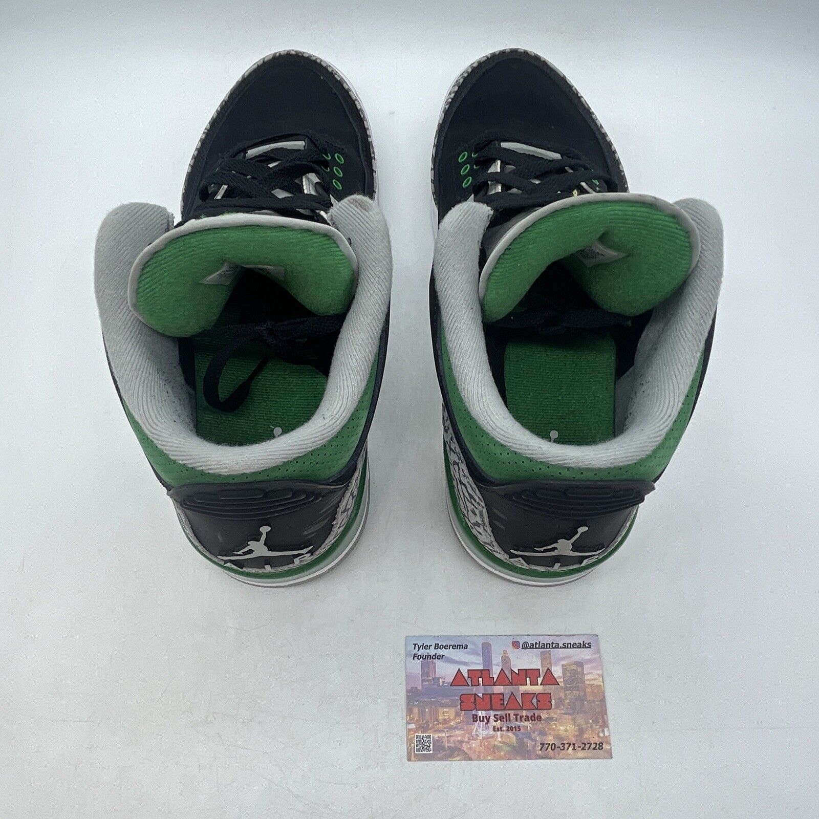 Size 9.5 - Jordan 3 Retro Mid Pine Green Black Green Grey Black (CT8532-030)