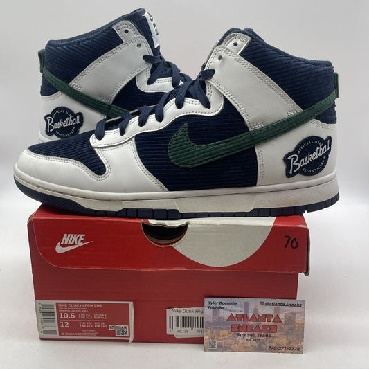 Size 10.5 - Nike Dunk High Sports Specialties Blue Green Suede (DH0953-400)