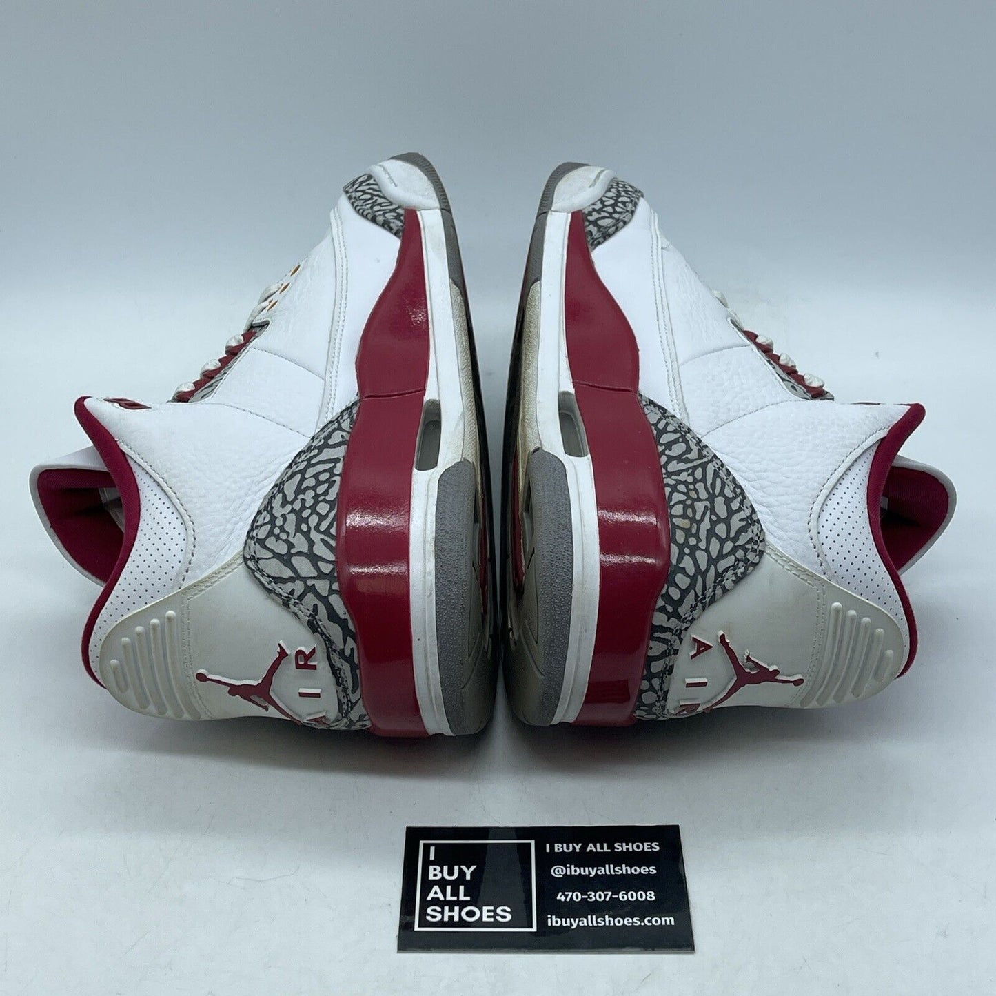 Size 10 - Jordan 3 Retro Mid Cardinal Red White Grey Suede Leather (CT8532-126)