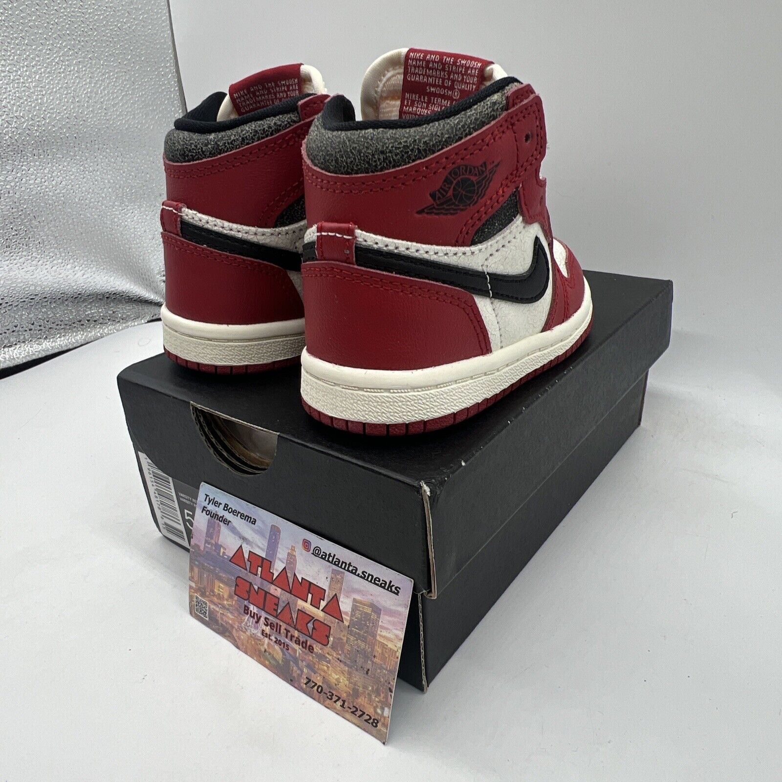 Nike Air Jordan 1 Retro High TD Chicago Lost & Found Size 5C Brand New Og All